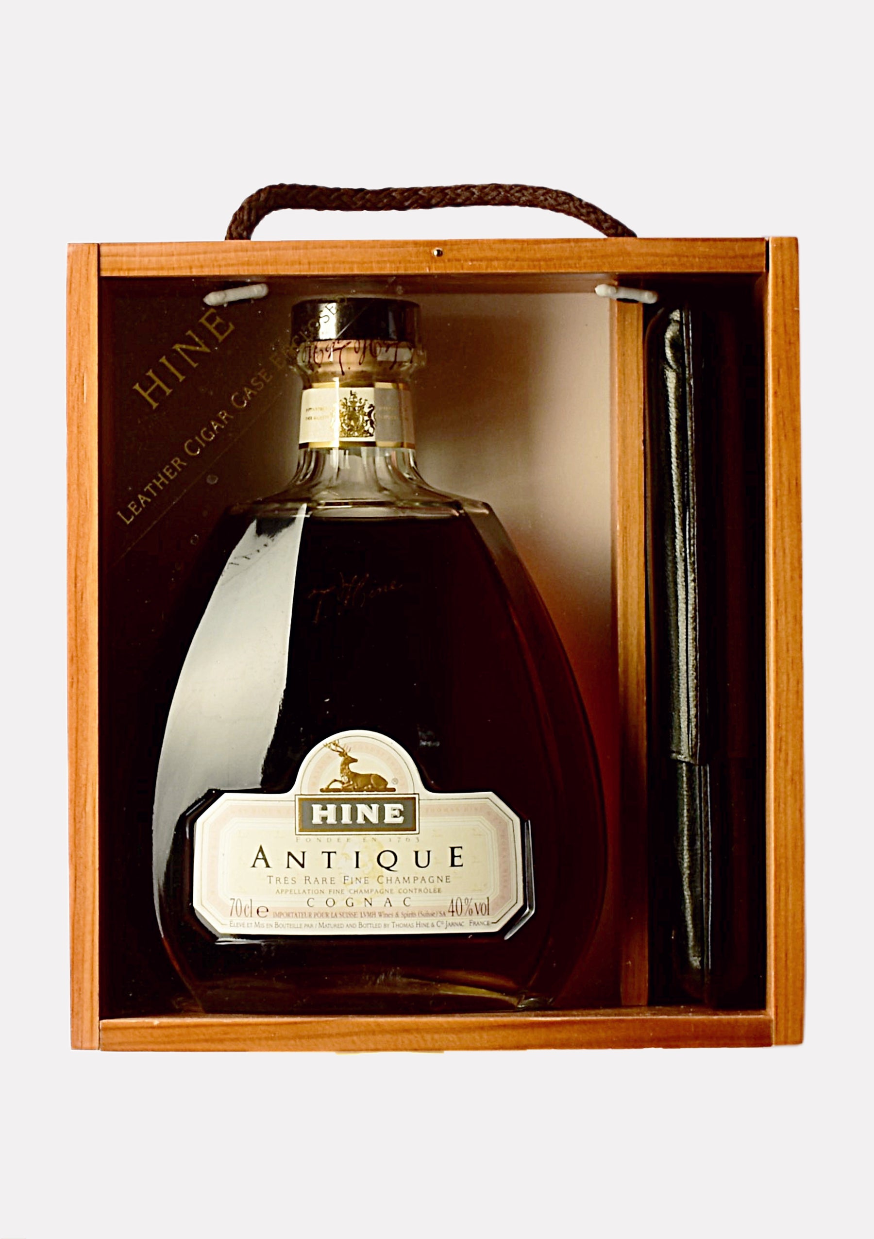 Hine Antique Cognac mit Zigarrenetui