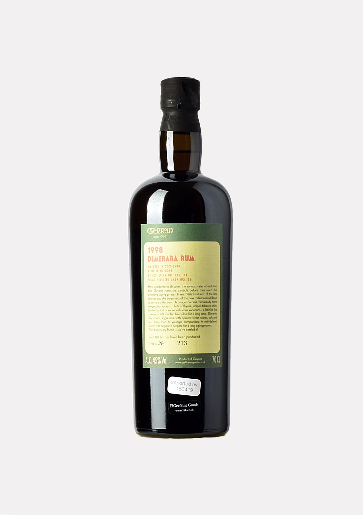 Samaroli Demerara Rum 1998- 2016 18 Jahre Cask No. 56