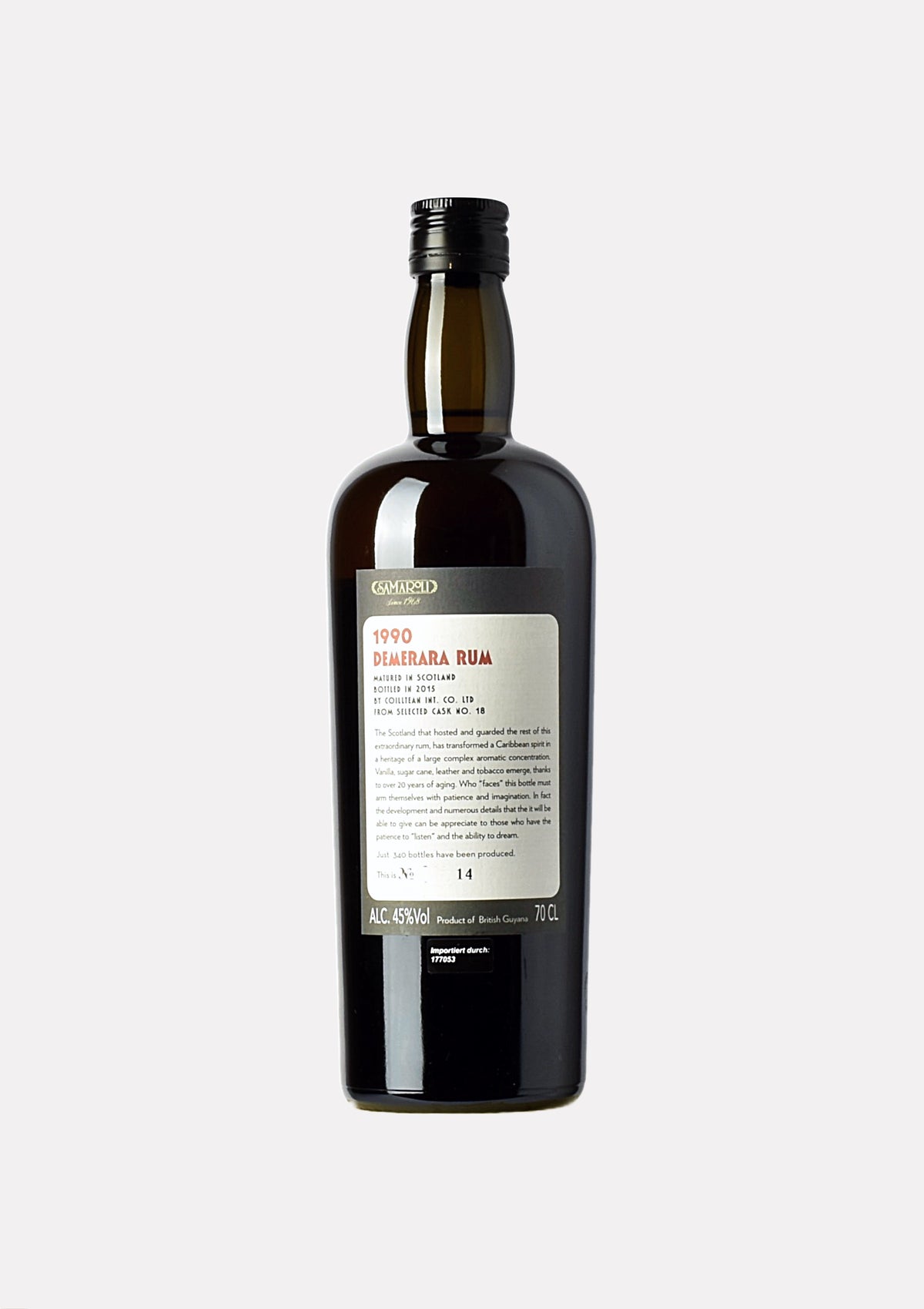 Samaroli Demerara Rum 1990- 2015 25 Jahre Cask No. 18