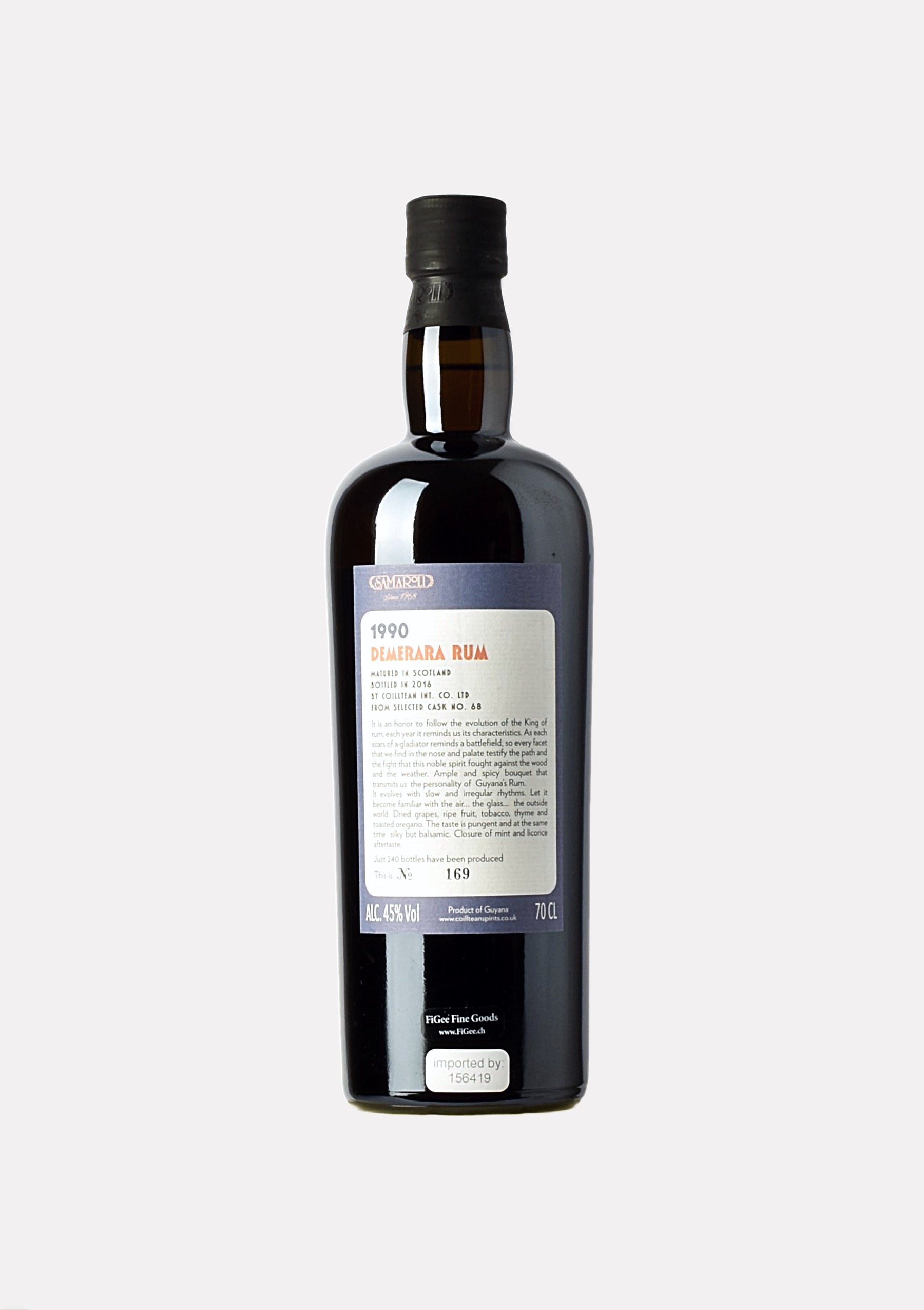 Samaroli Demerara Rum 1990- 2016 26 Jahre Cask No. 68