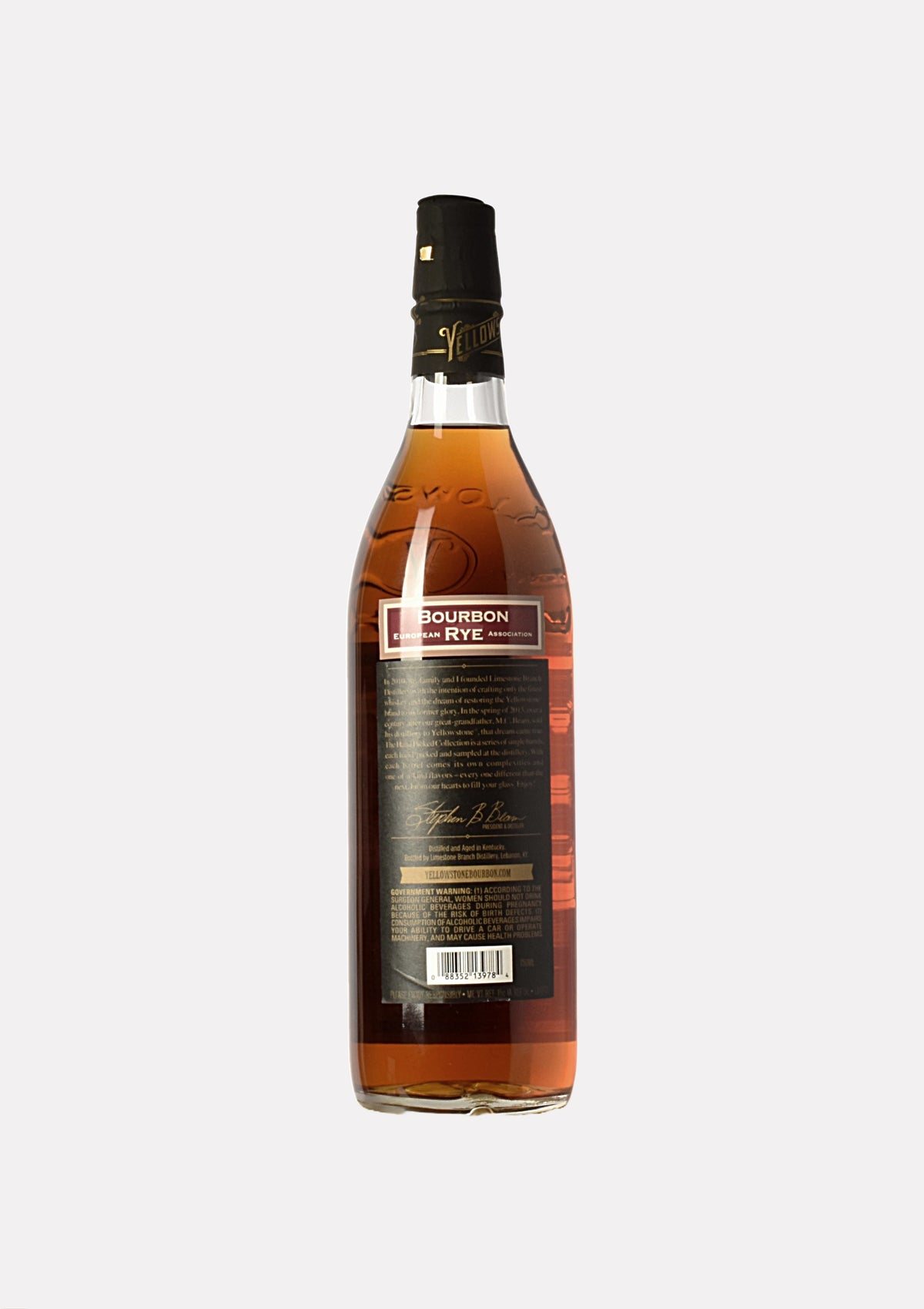 Yellowstone Single Barrel Kentucky Straight Bourbon Whiskey 119 Proof 15 Jahre Jubiläum EBRA