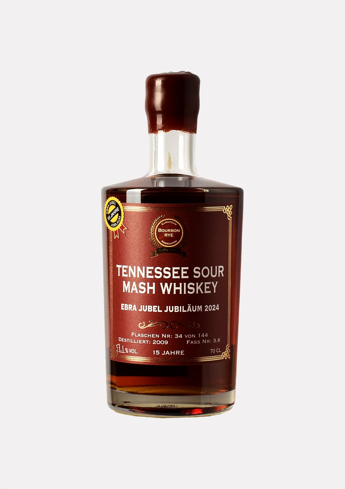 Tennessee Sour Mash Whiskey 2009- 2024 15 Jahre EBRA Jubiläum 2024 3.6