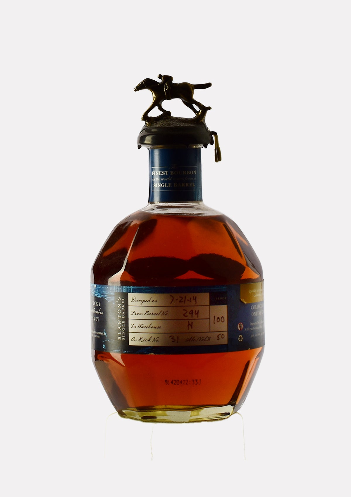 Blanton`s Single Barrel Collection 2015 B:7.21.2014/ BN:294 „A“