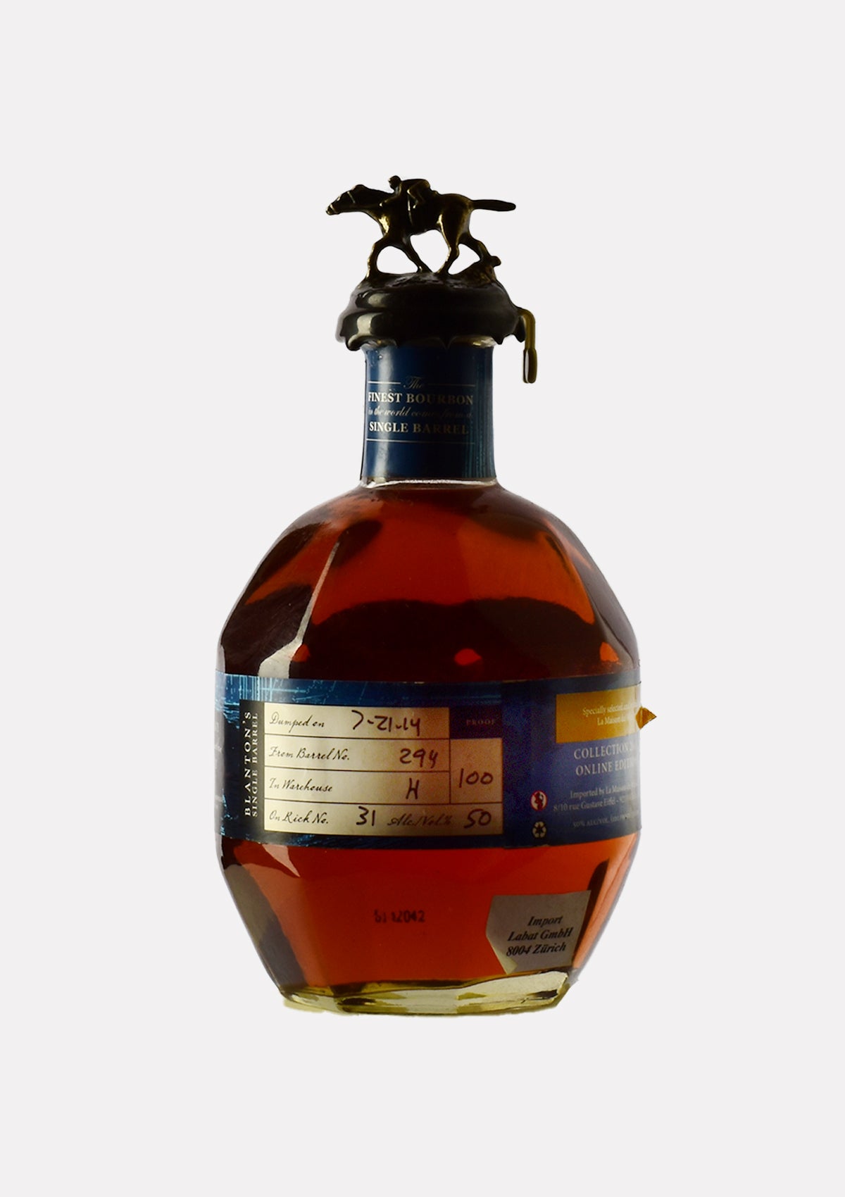 Blanton`s Single Barrel Collection 2015 B:7.21.2014/ BN:294 „N2“