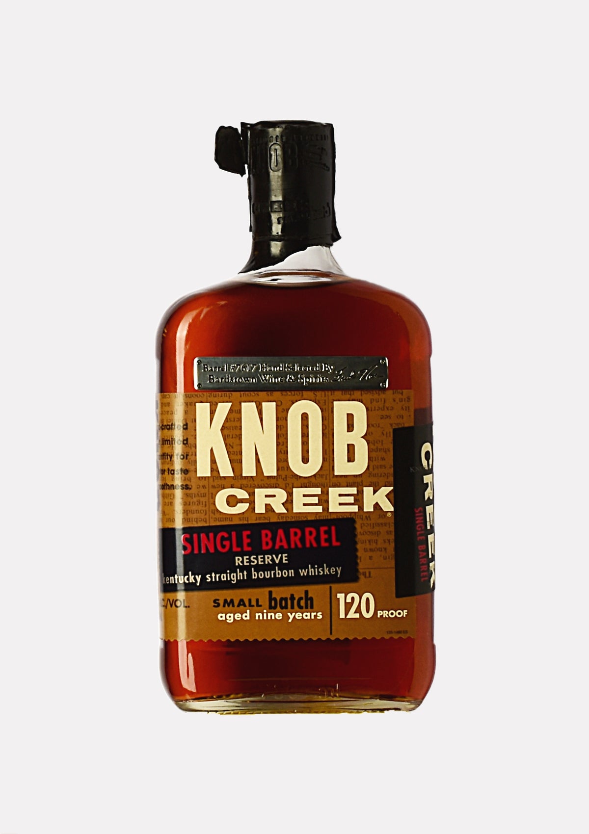 Knob Creek Single Barrel Reserve Kentucky Straight Bourbon Whiskey 9 Jahre