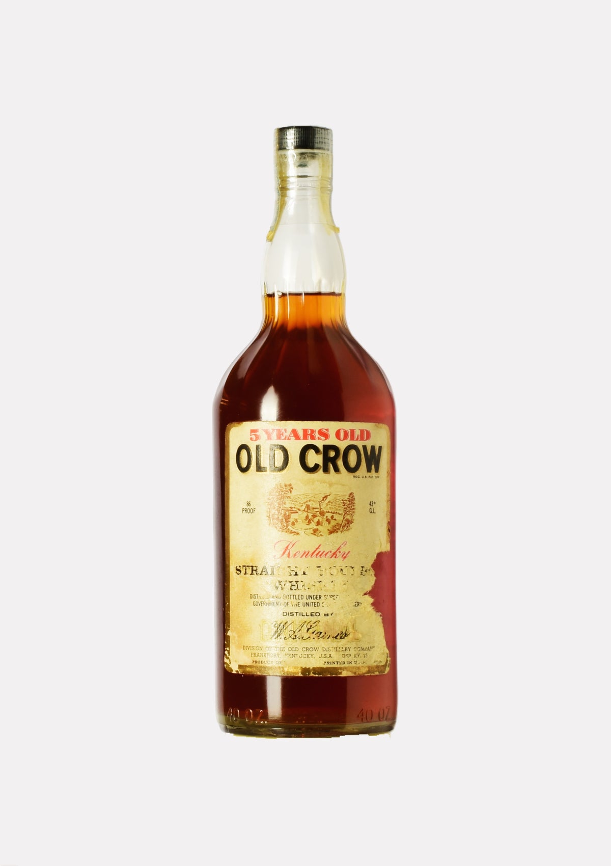 Old Crow Kentucky Straight Bourbon Whiskey 5 Jahre