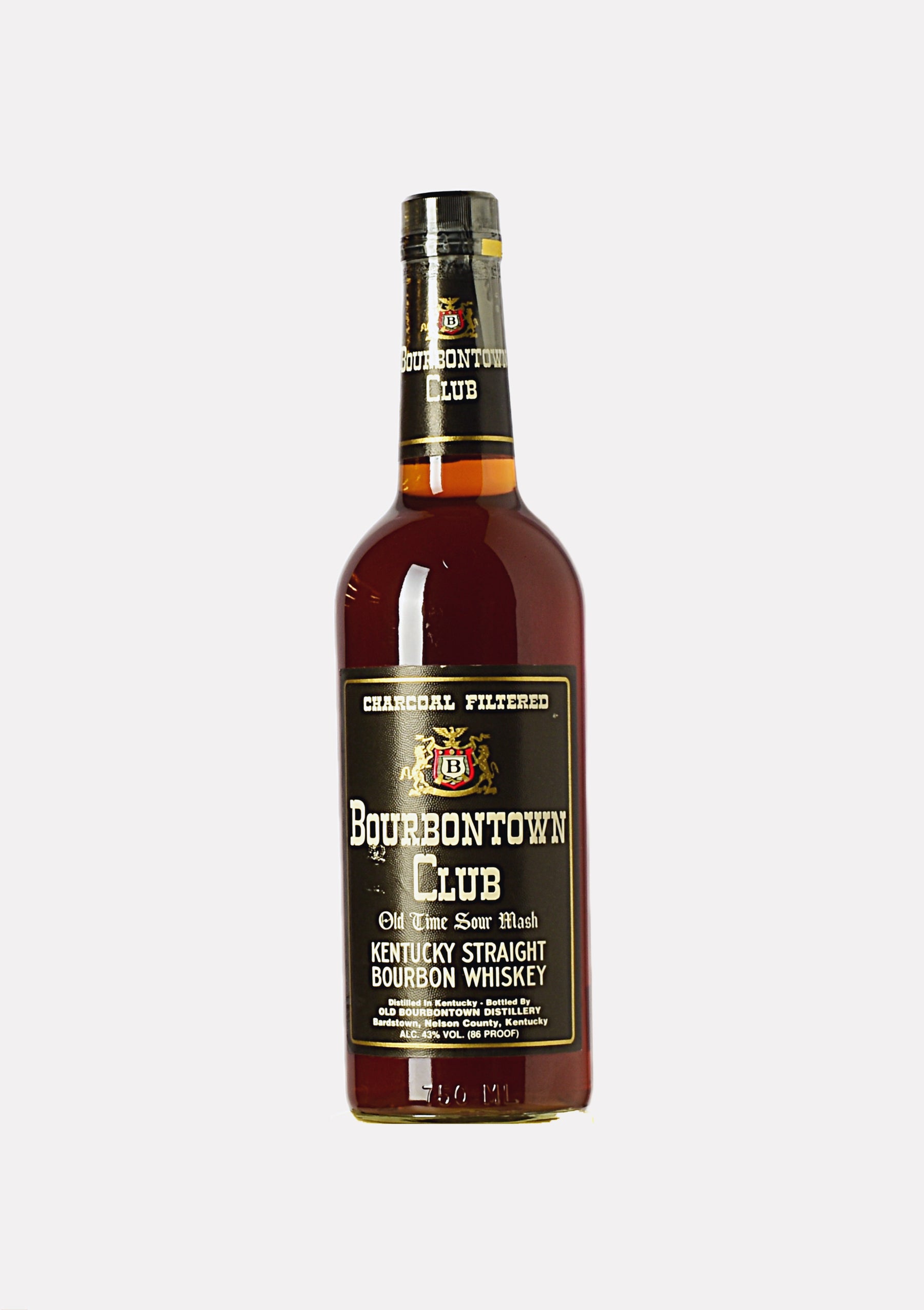 Bourbontown Club Old Time Sour Mash Straight Bourbon Whiskey