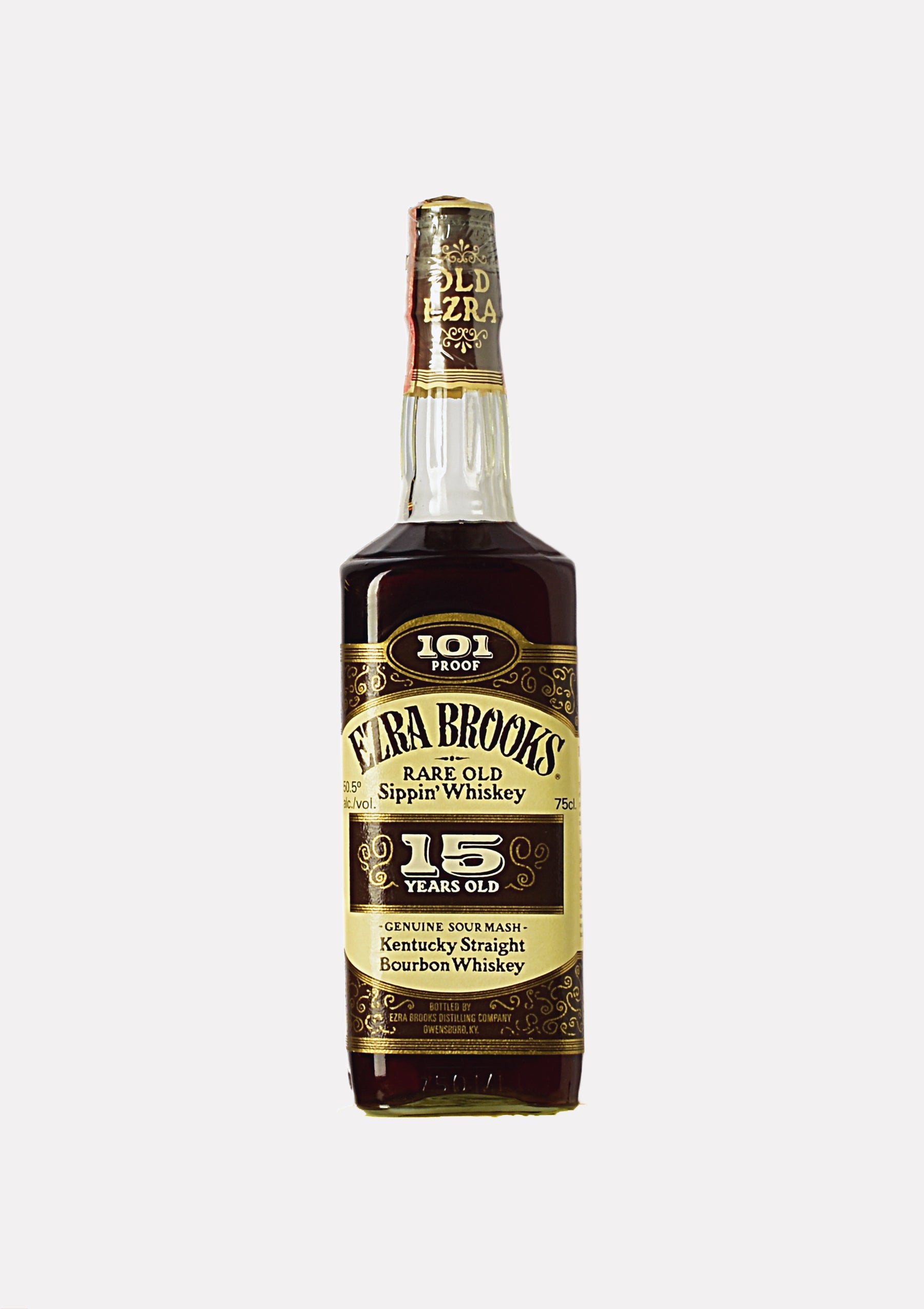 Ezra Brooks Rare Old Sippin Whiskey Genuine Sour Mash 15 Jahre