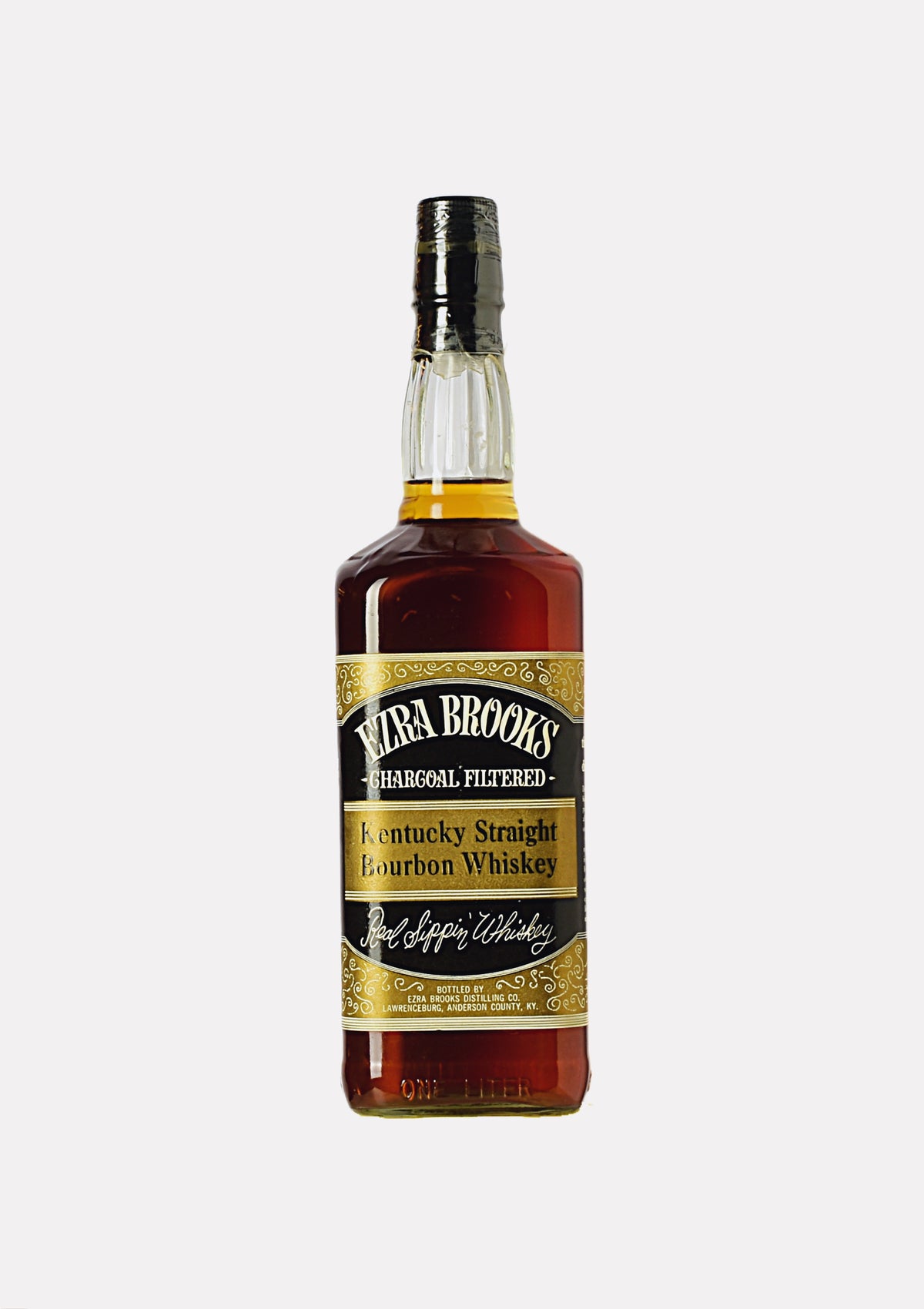 Ezra Brooks Real Sippin Whiskey Kentucky Straight Bourbon Whiskey