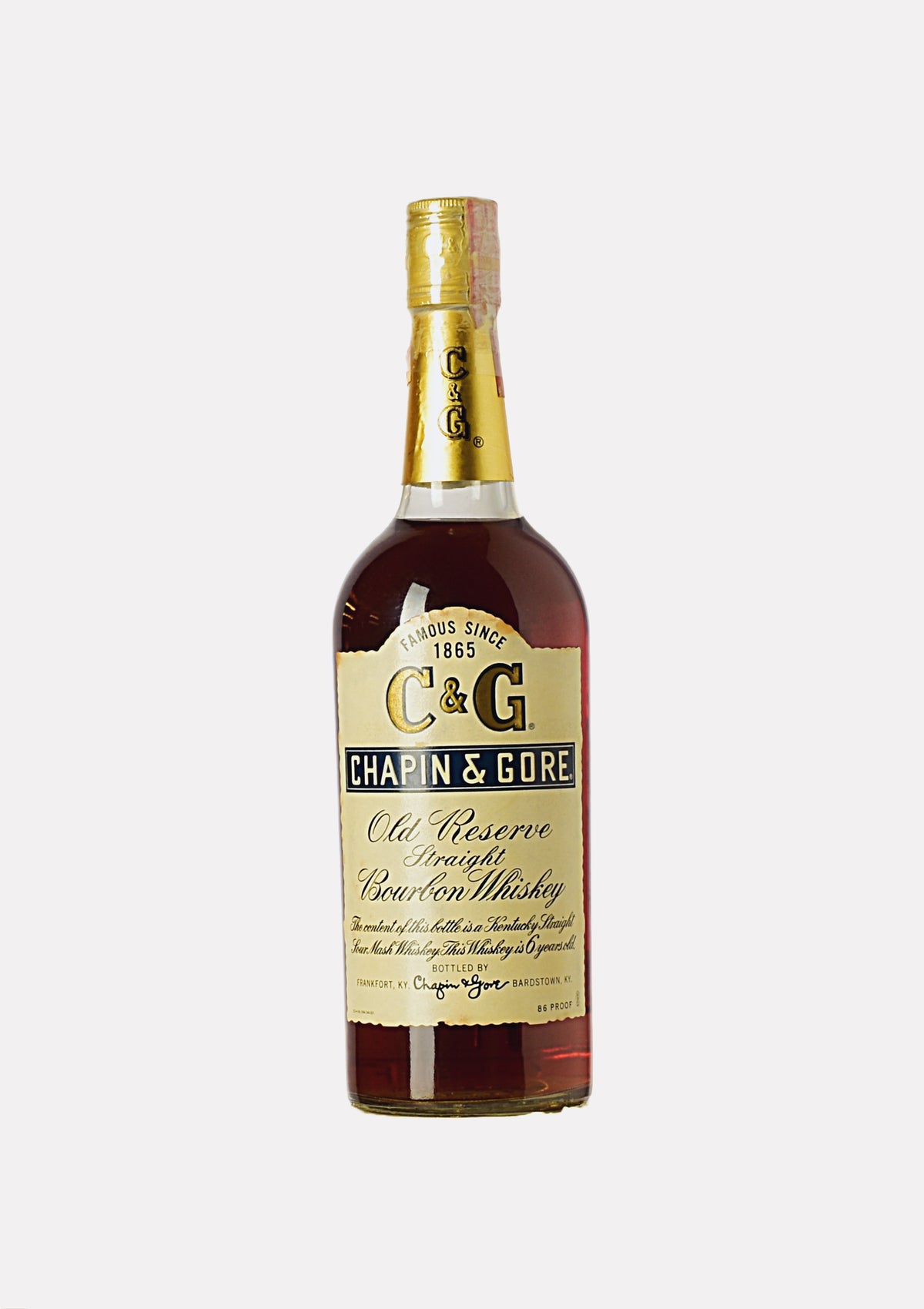 Chapin & Gore Old Reserve Straight Bourbon Whiskey 6 Jahre