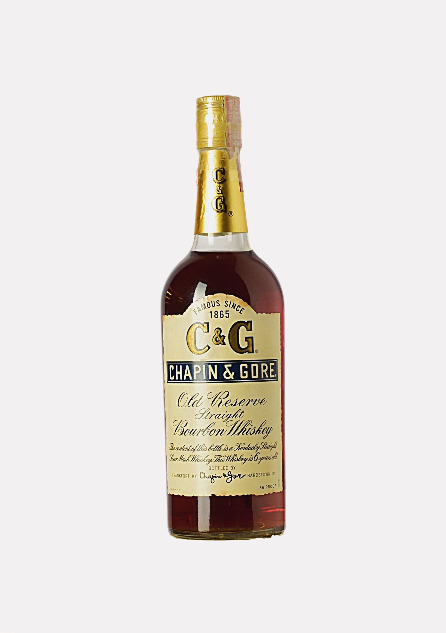 Chapin & Gore Old Reserve Straight Bourbon Whiskey 6 Jahre