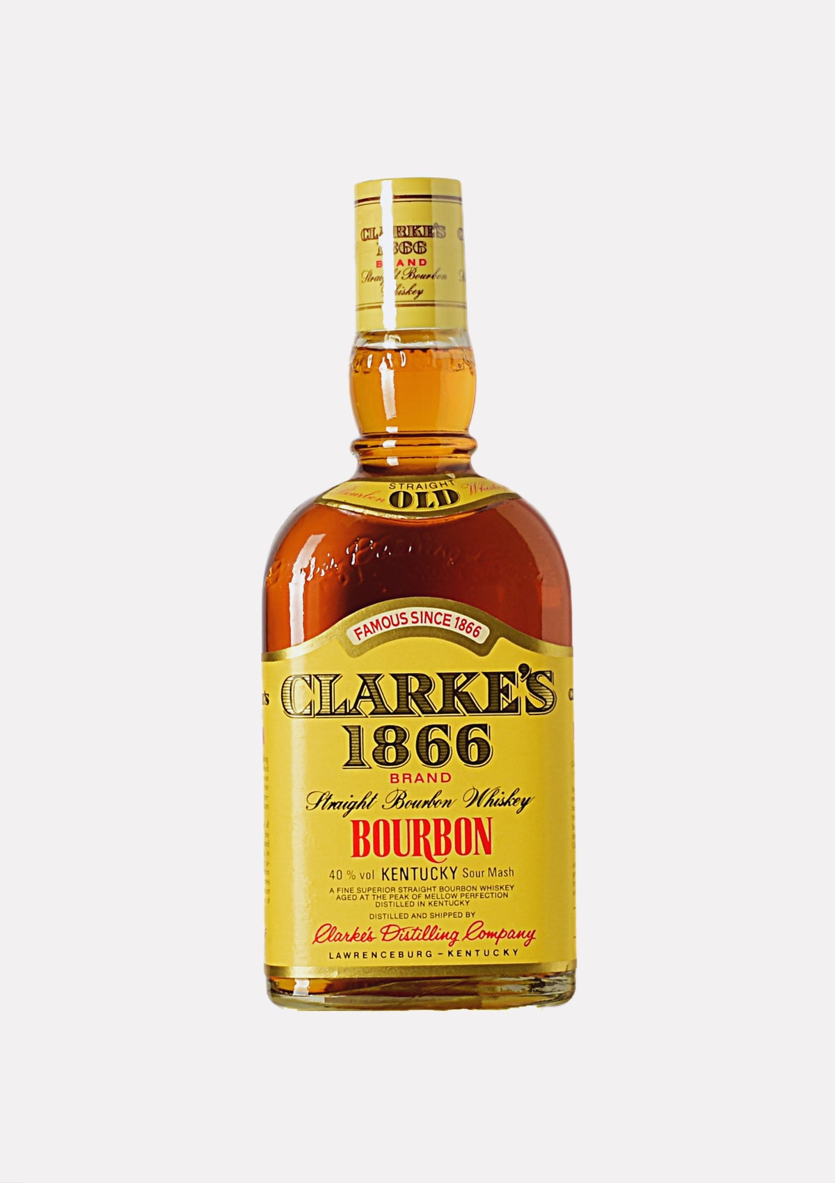 Clarke`s 1866 Straight Bourbon Whiskey