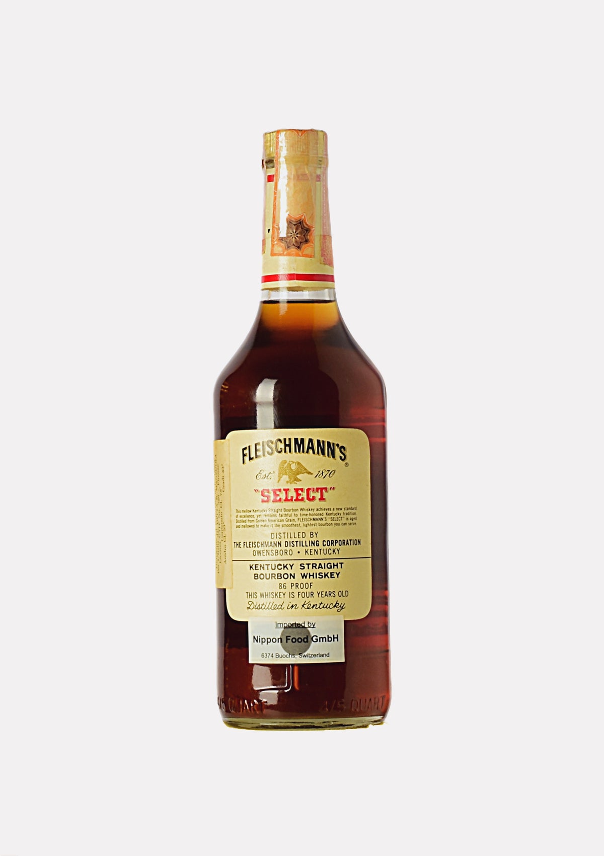 Fleischmann`s Select Kentucky Straight Bourbon Whiskey