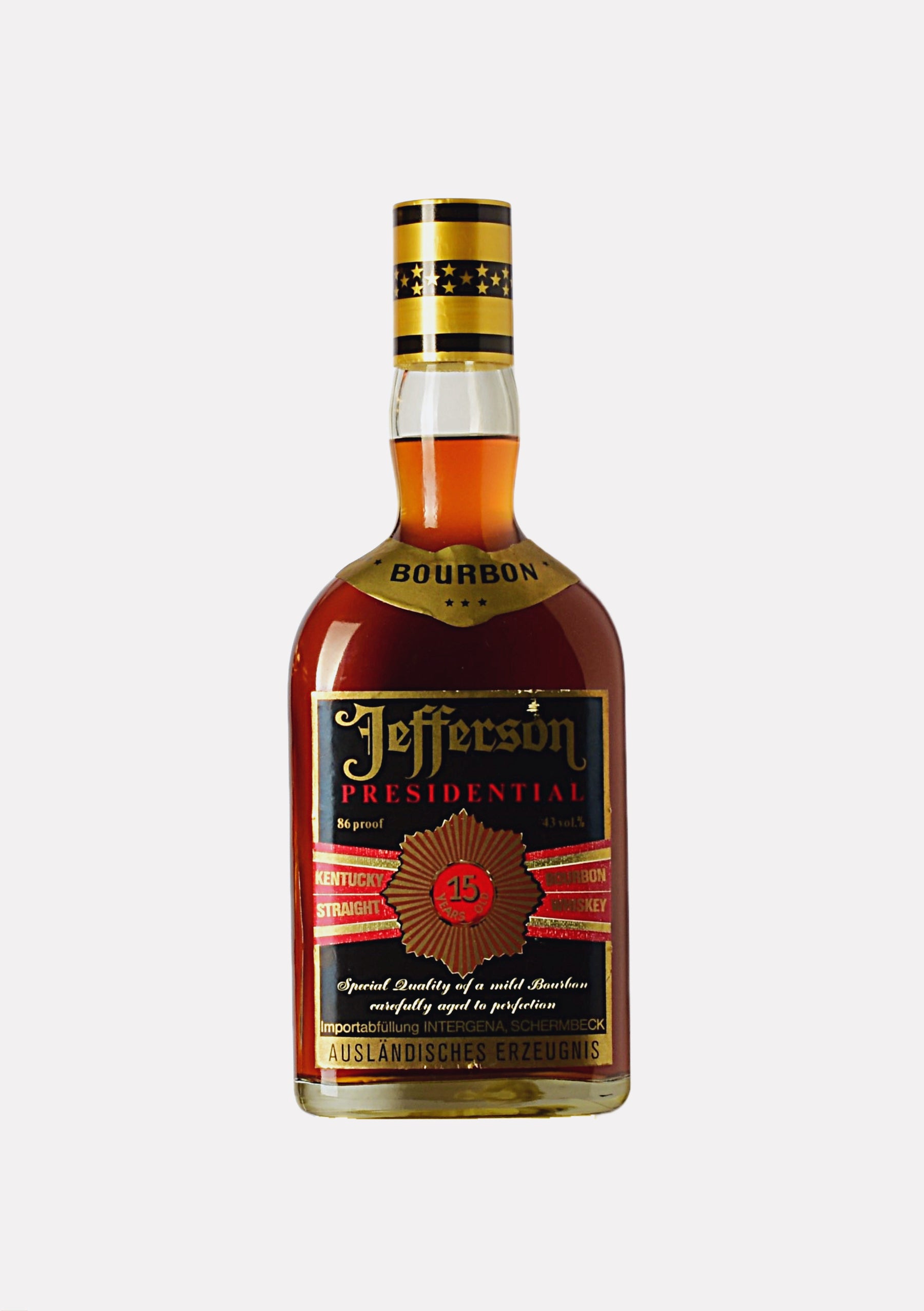 Jefferson Presidential Kentucky Straight Bourbon Whiskey 15 Jahre