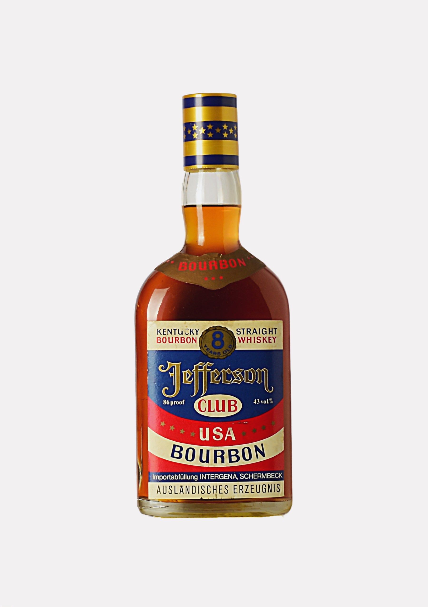 Jefferson Club Kentucky Straight Bourbon Whiskey 8 Jahre