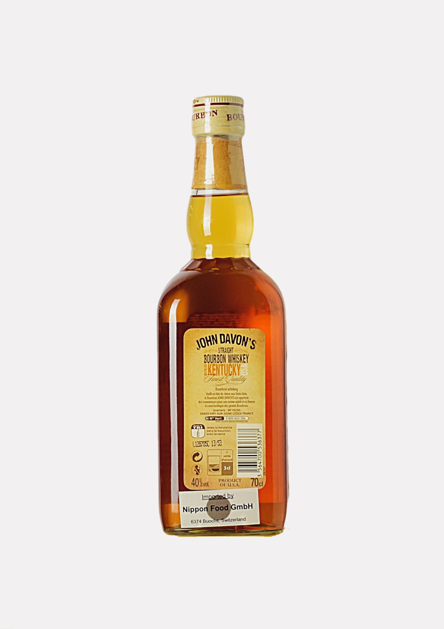 John Davon`s Straight Bourbon Whiskey