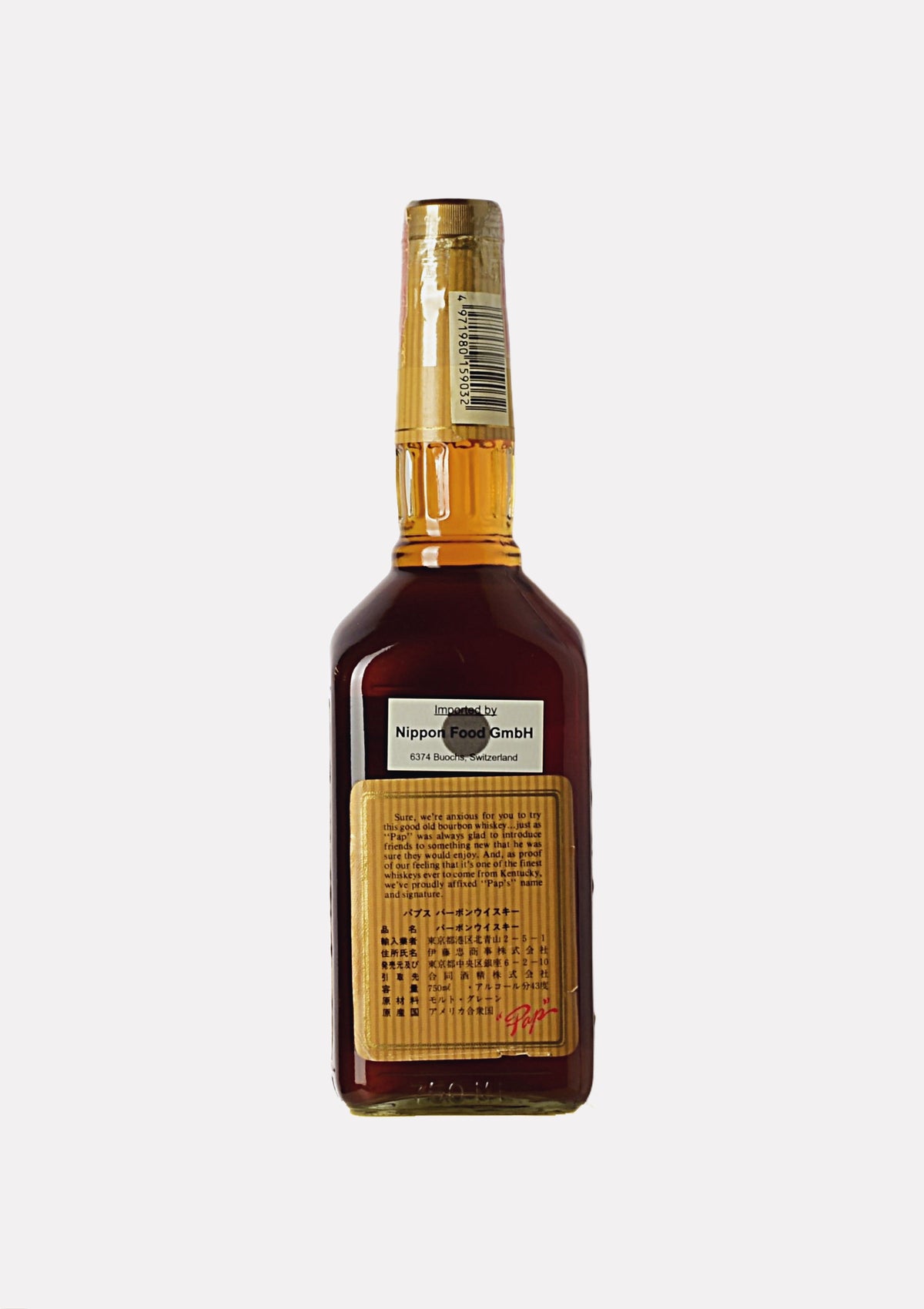 Pap`s Kentucky Straight Bourbon Whiskey 100 Months Old