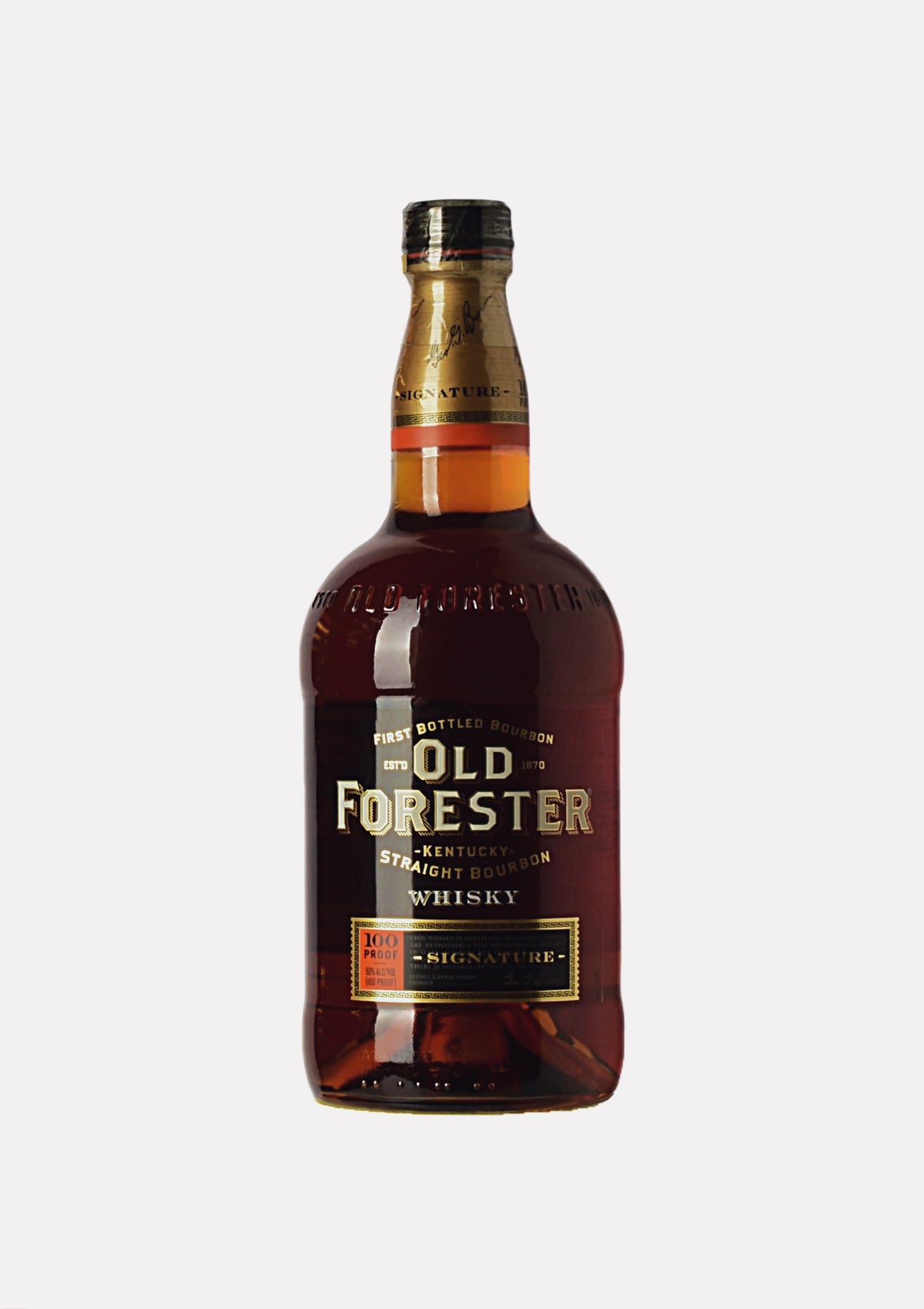 Old Forester Kentucky Straight Bourbon Whiskey Signature 100 Proof