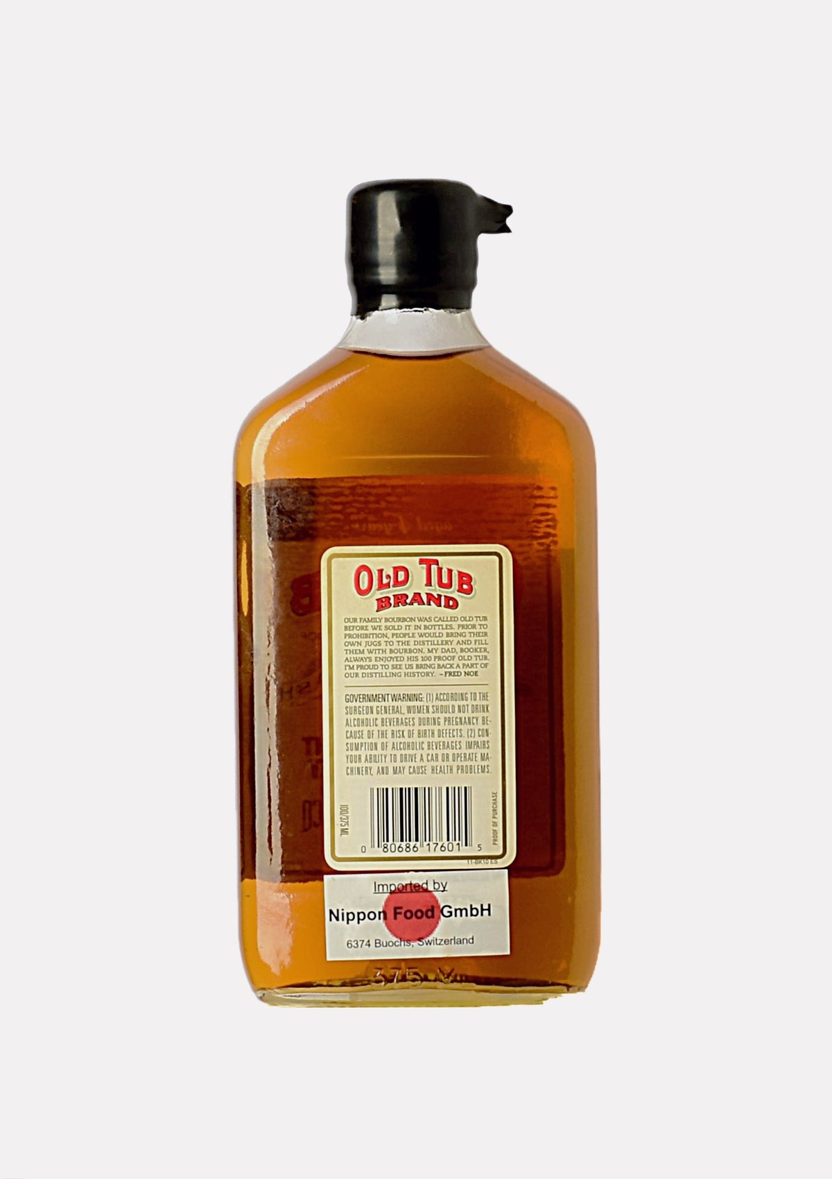 Old Tub Kentucky Straight Bourbon Whiskey Bottled in Bond 37.5 cl.