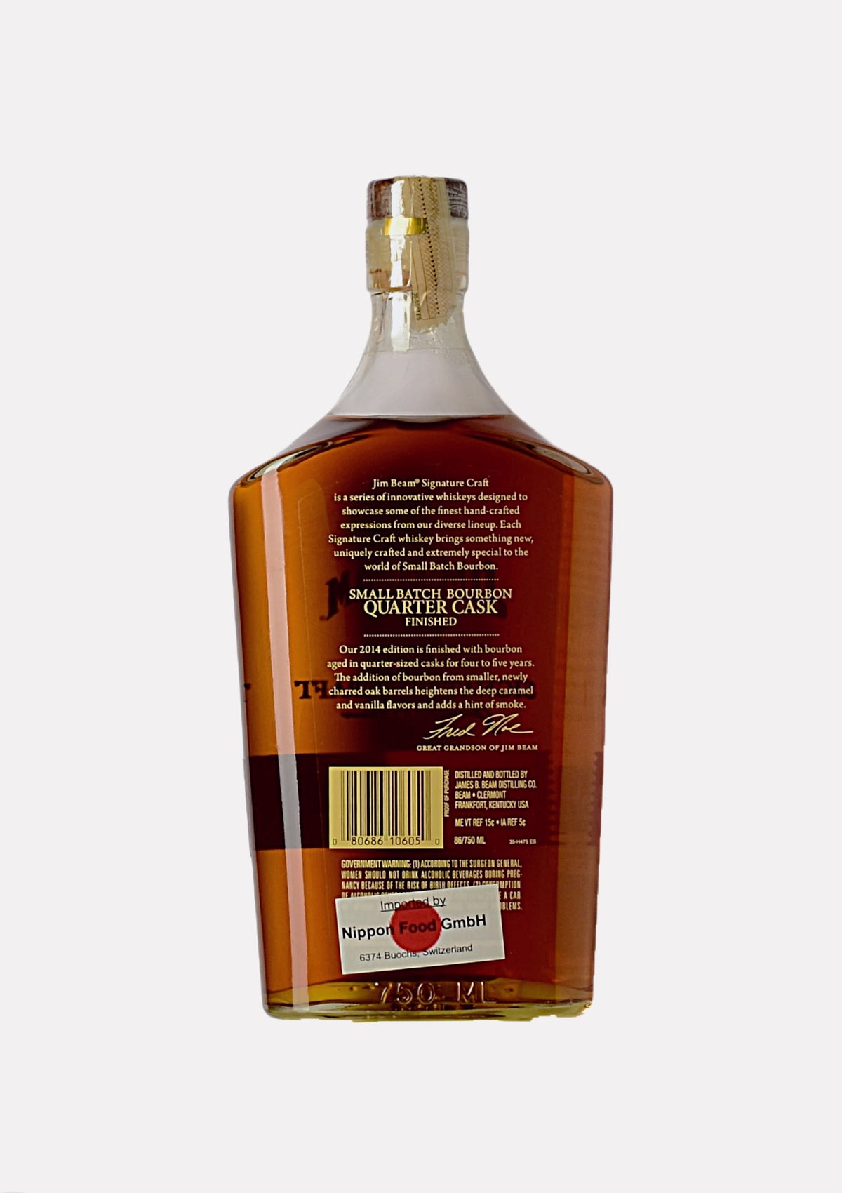 Jim Beam Signature Craft Quarter Cask Finished Kentucky Straight Bourbon Whiskey