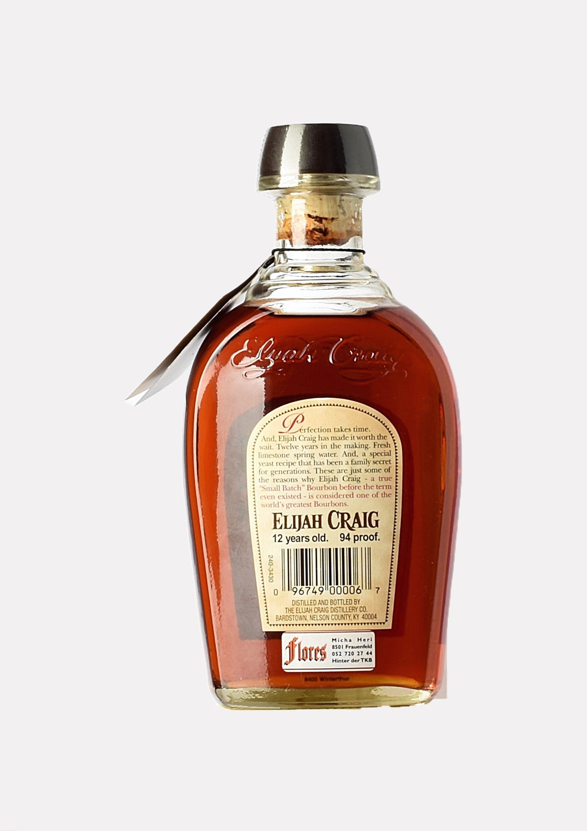 Elijah Craig Kentucky Straight Bourbon Whiskey 12 Jahre
