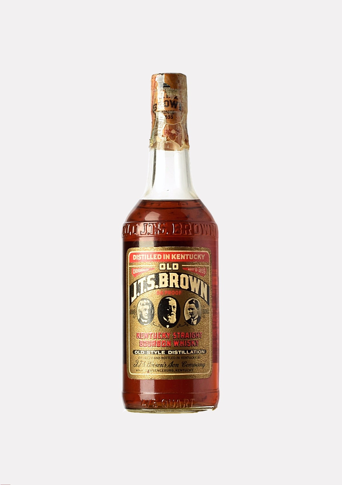 J.T.S. Brown Kentucky Straight Bourbon Whiskey Old Style Destillation 4 Jahre