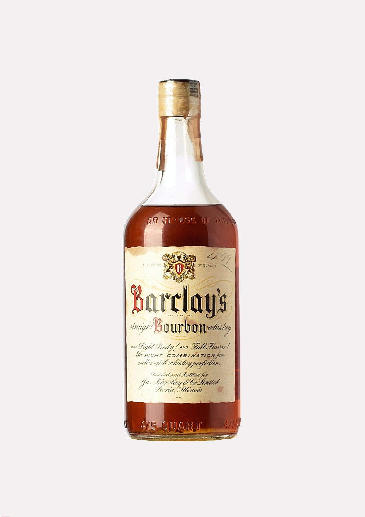 Barclay`s Straight Bourbon Whiskey 6 Jahre