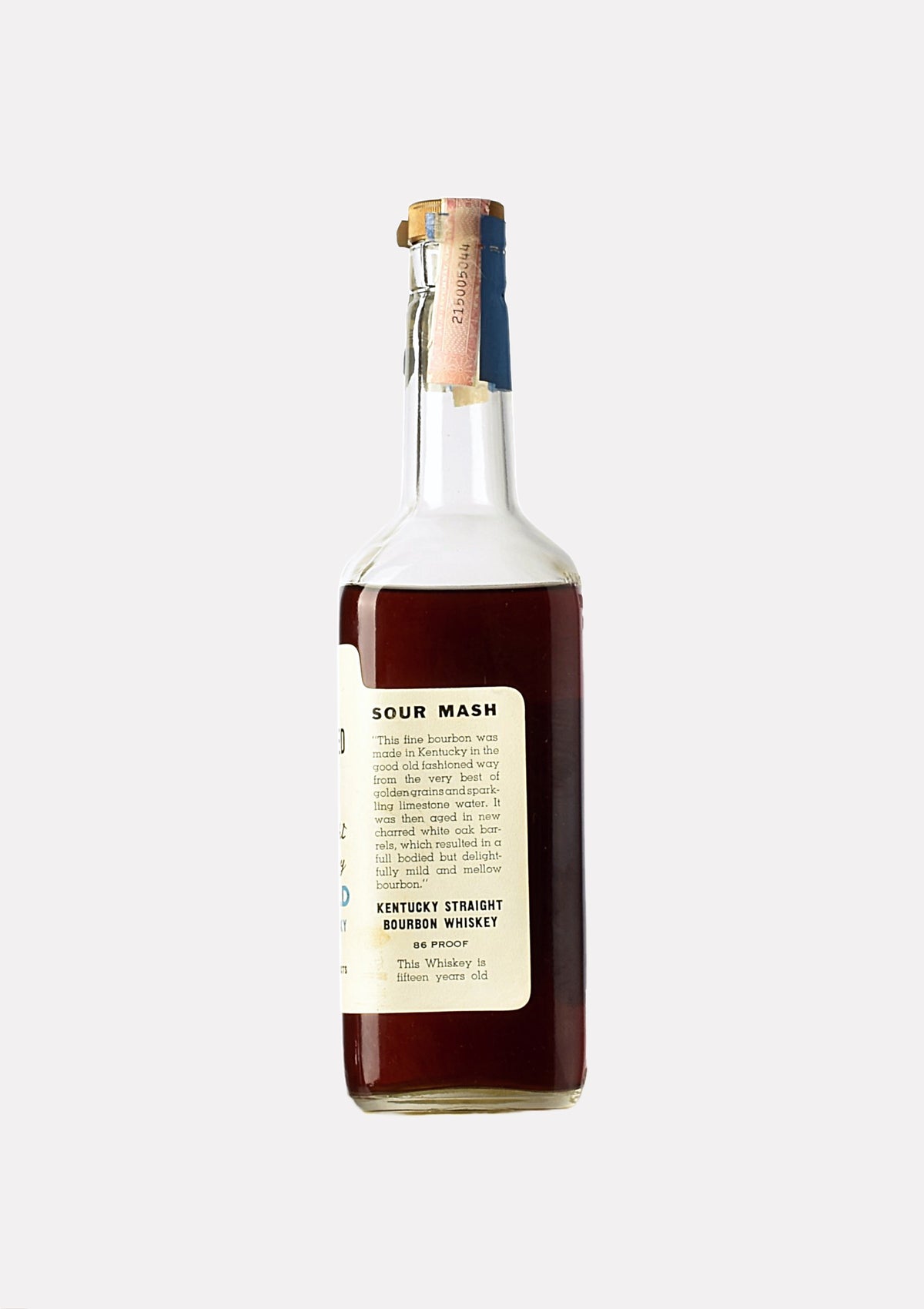 Select Charcoal Filtered Stock Kentucky Straight Bourbon Whiskey 15 Jahre