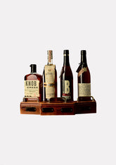 Knob Creek 9, Basil Hayden`s, Baker`s 7, Bookers (4er Set. Incl. Holzregal)