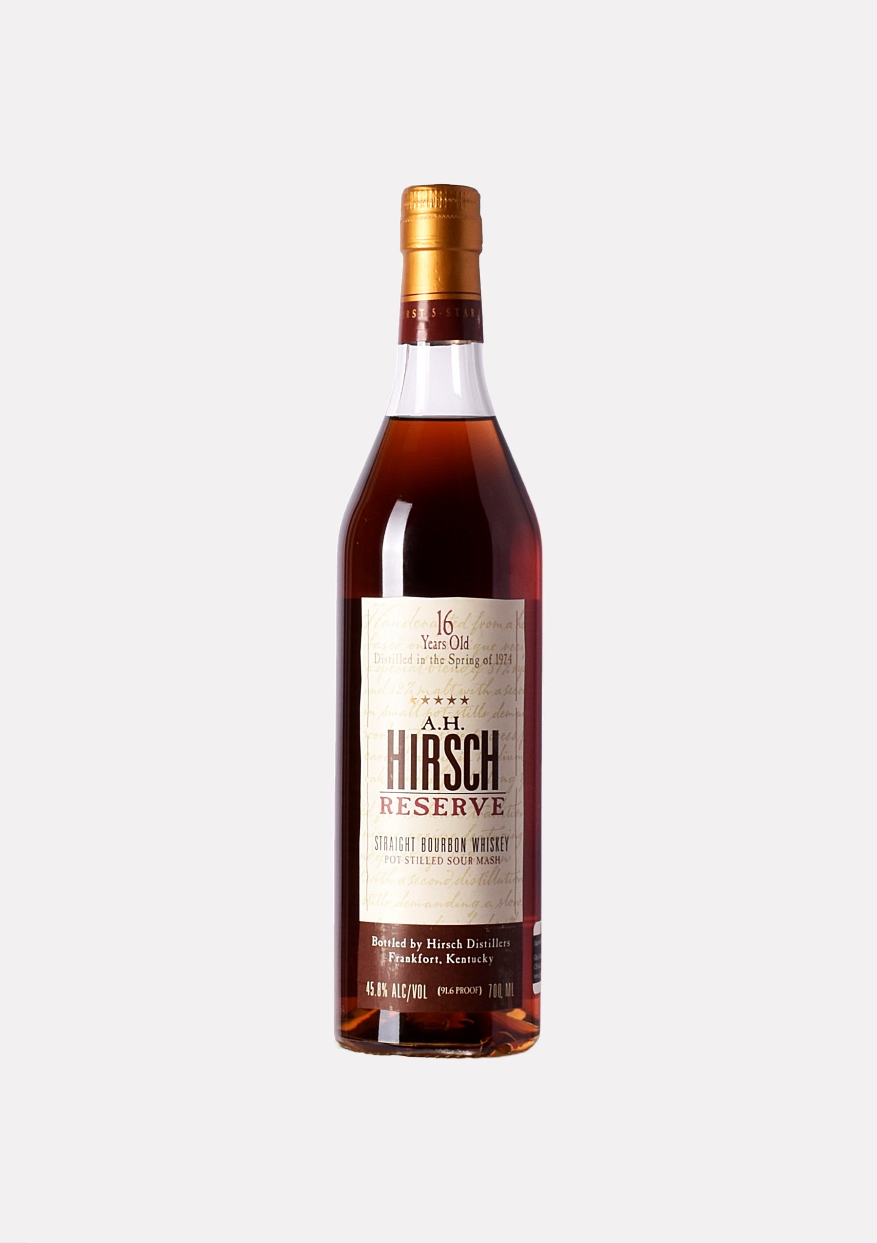 A.H. Hirsch Reserve Straight Bourbon Whiskey 1974 16 Jahre (Frankfort)