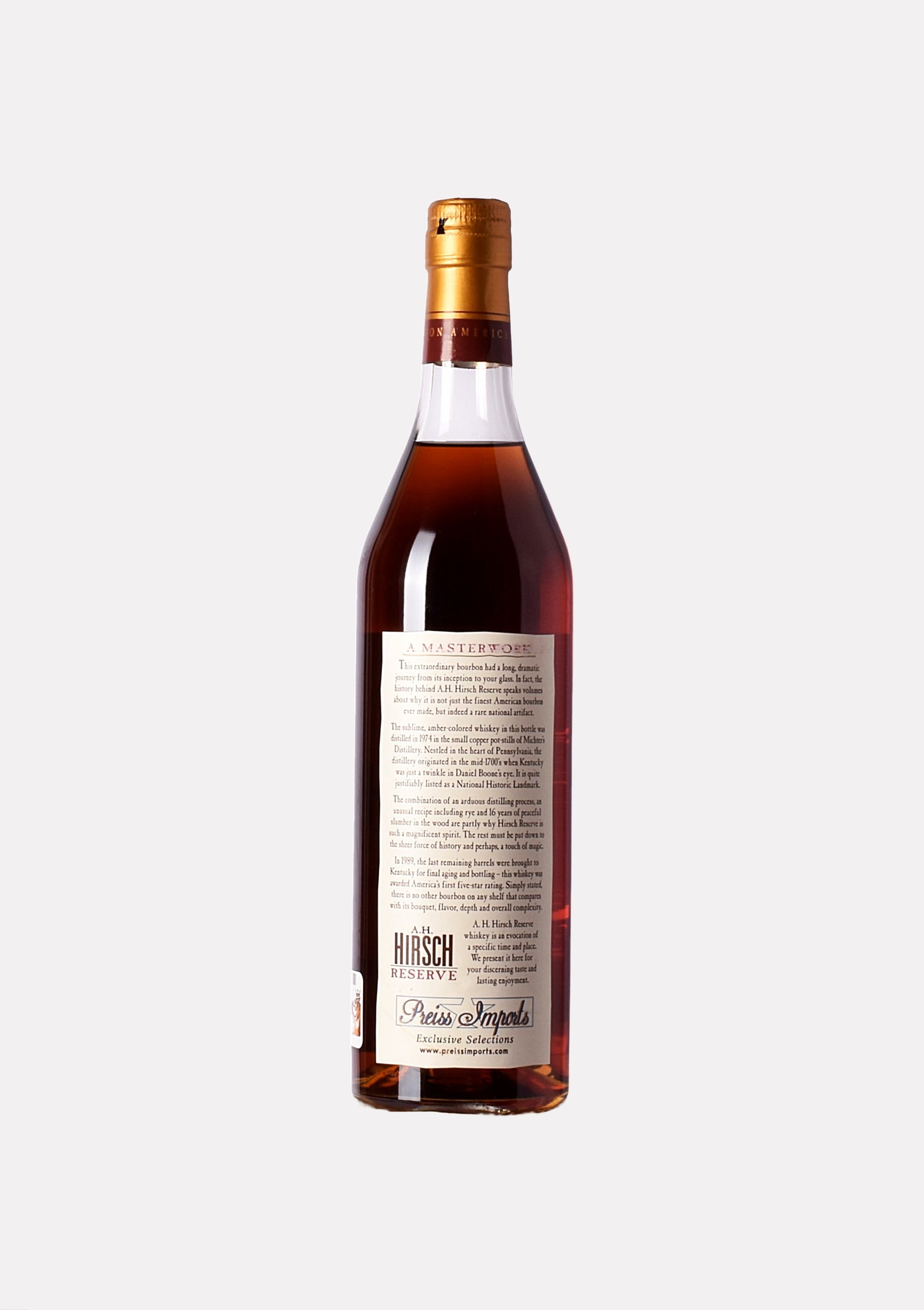 A.H. Hirsch Reserve Straight Bourbon Whiskey 1974 16 Jahre (Frankfort)