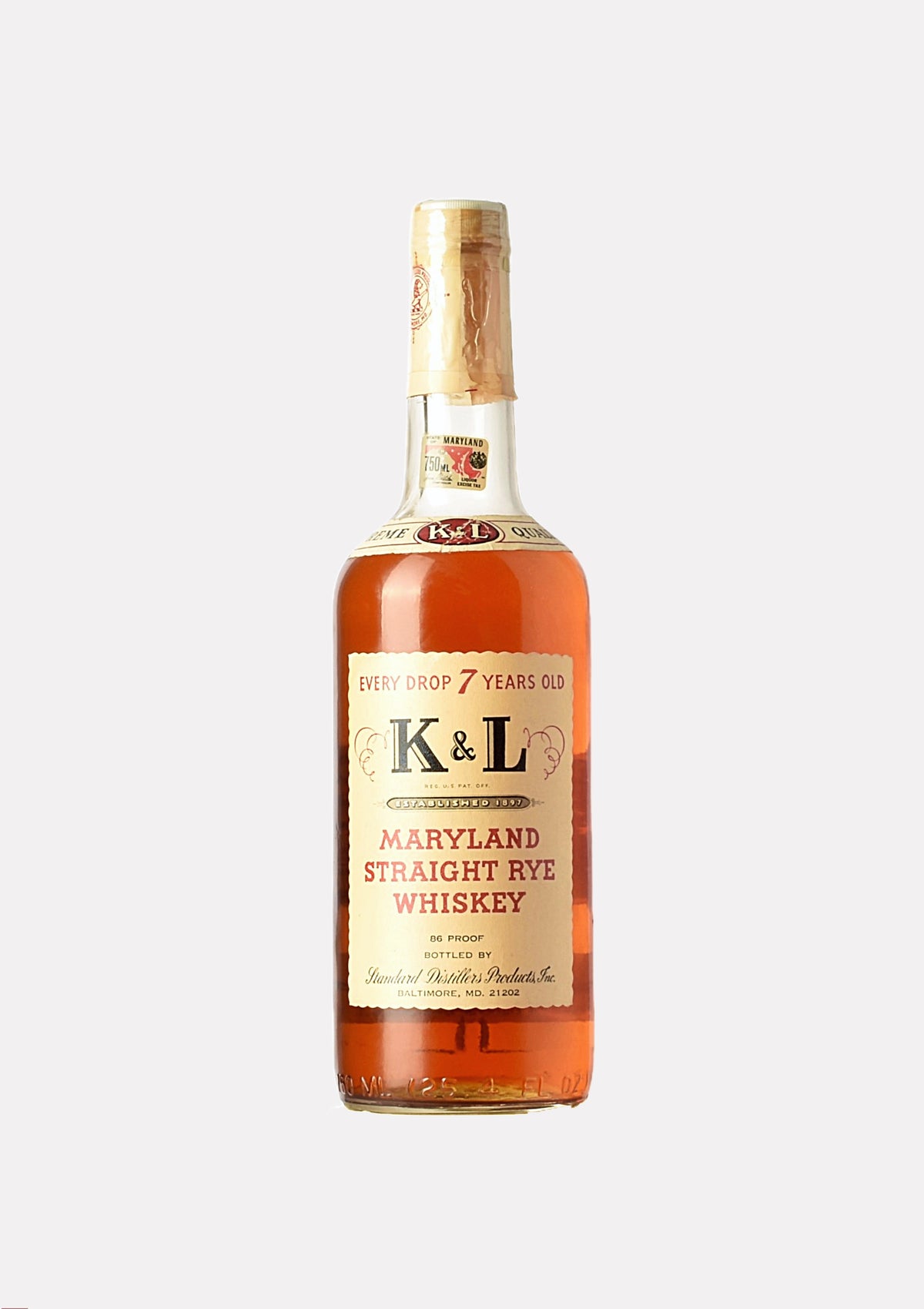 K & L Maryland Straight Rye Whiskey 7 Jahre