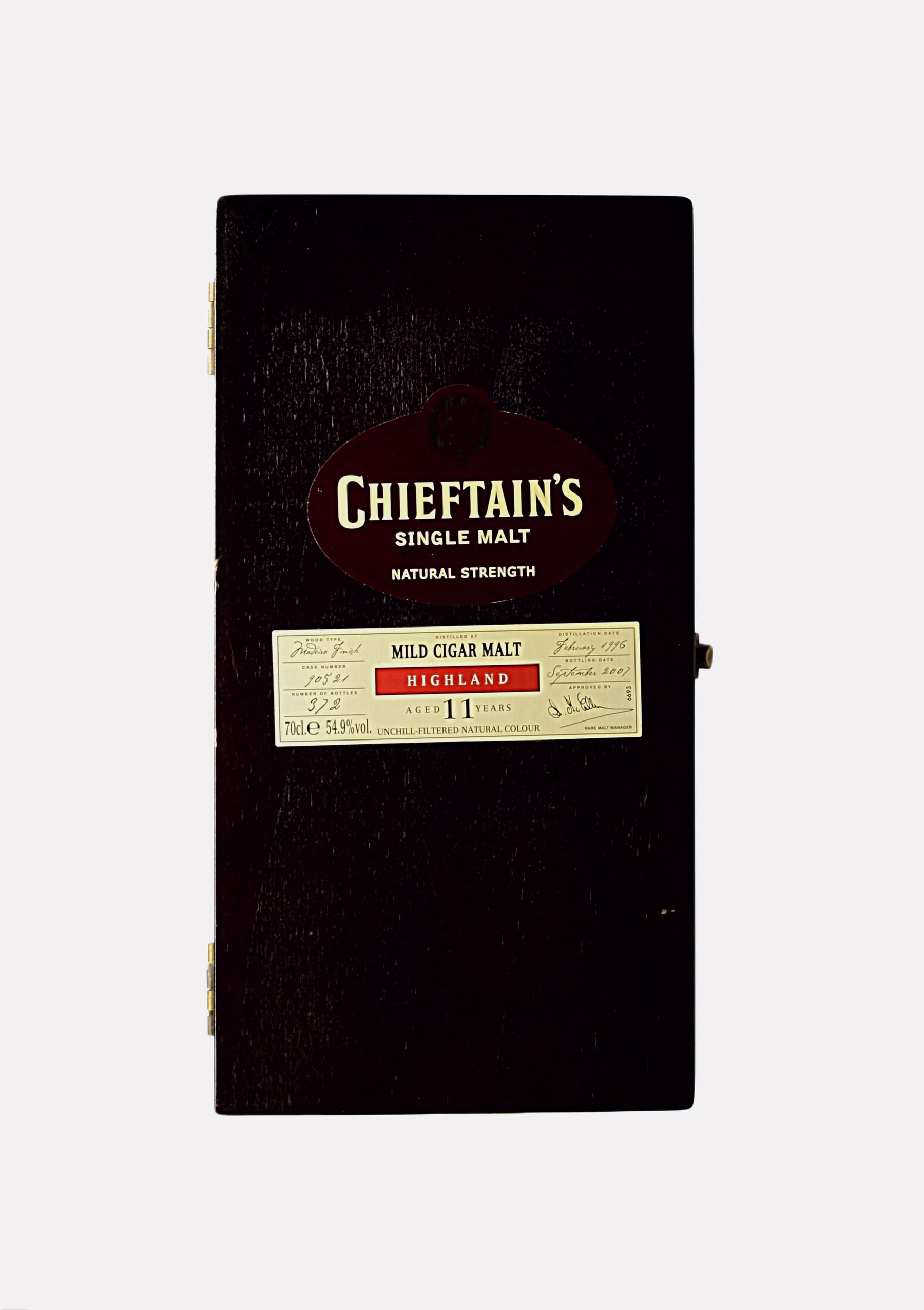 Chieftain`s Mild Cigar Malt 1996- 2007 11 Jahre