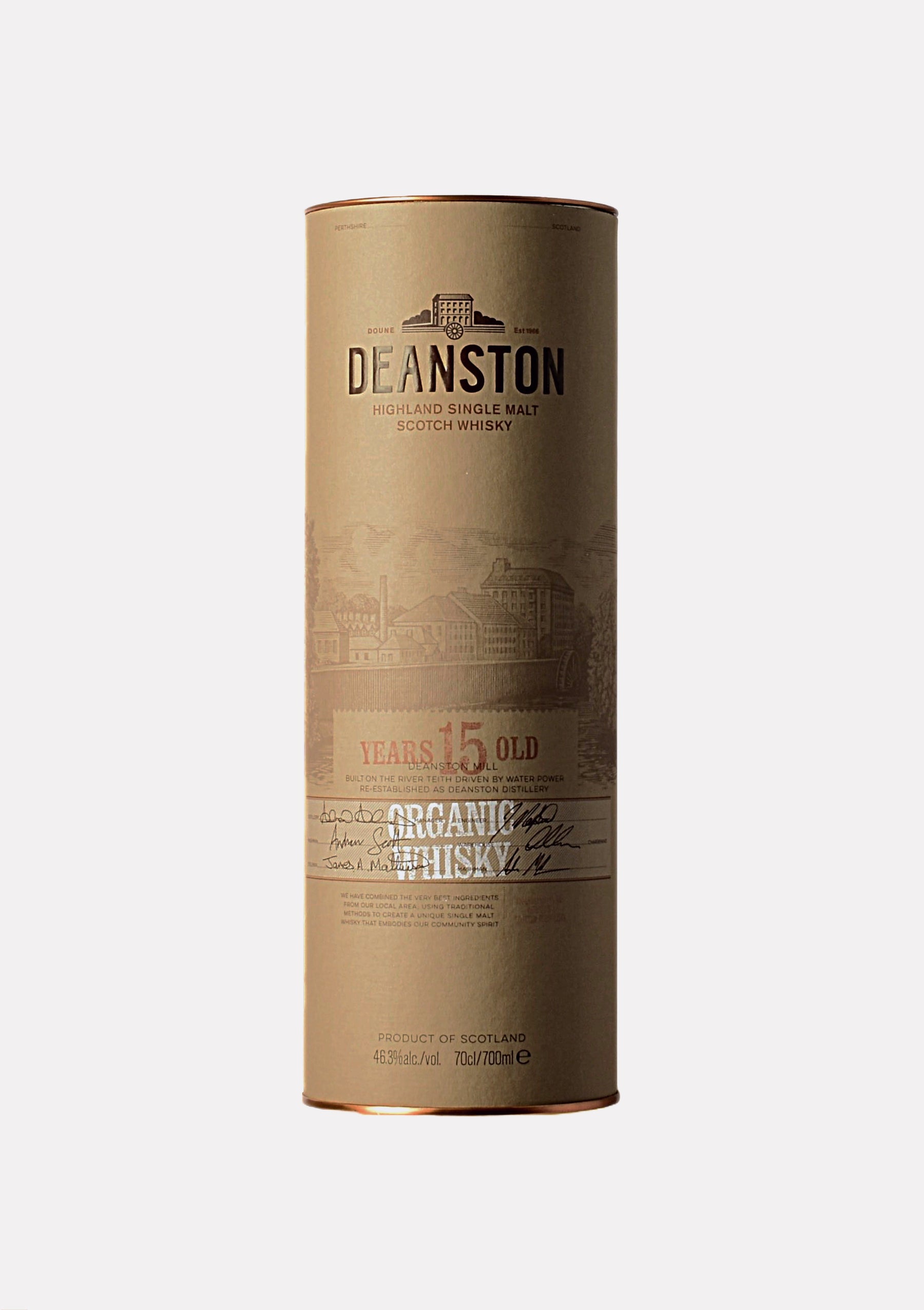 Deanston Organic Whisky 15 Jahre