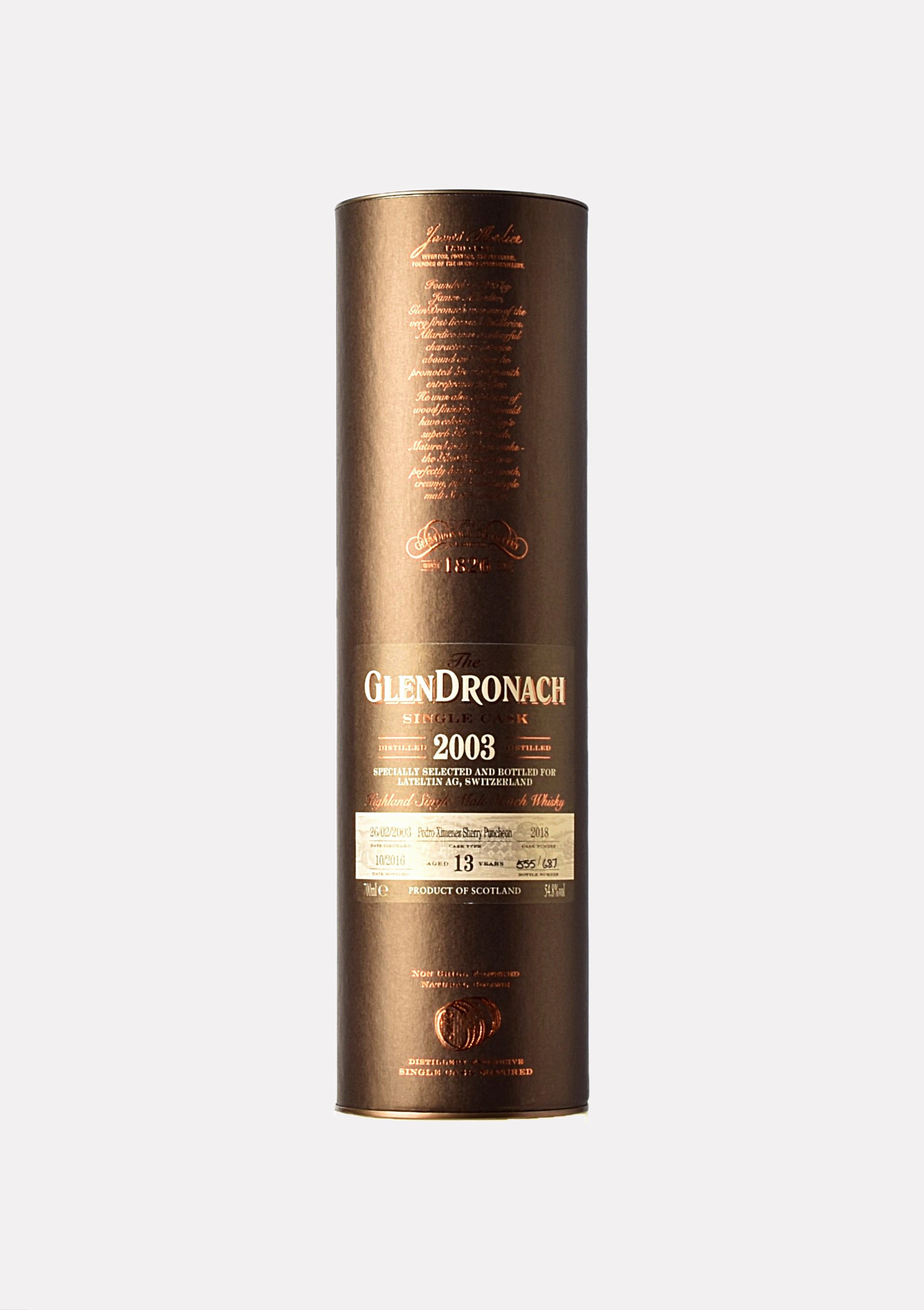 Glendronach 2003- 2016 13 Jahre