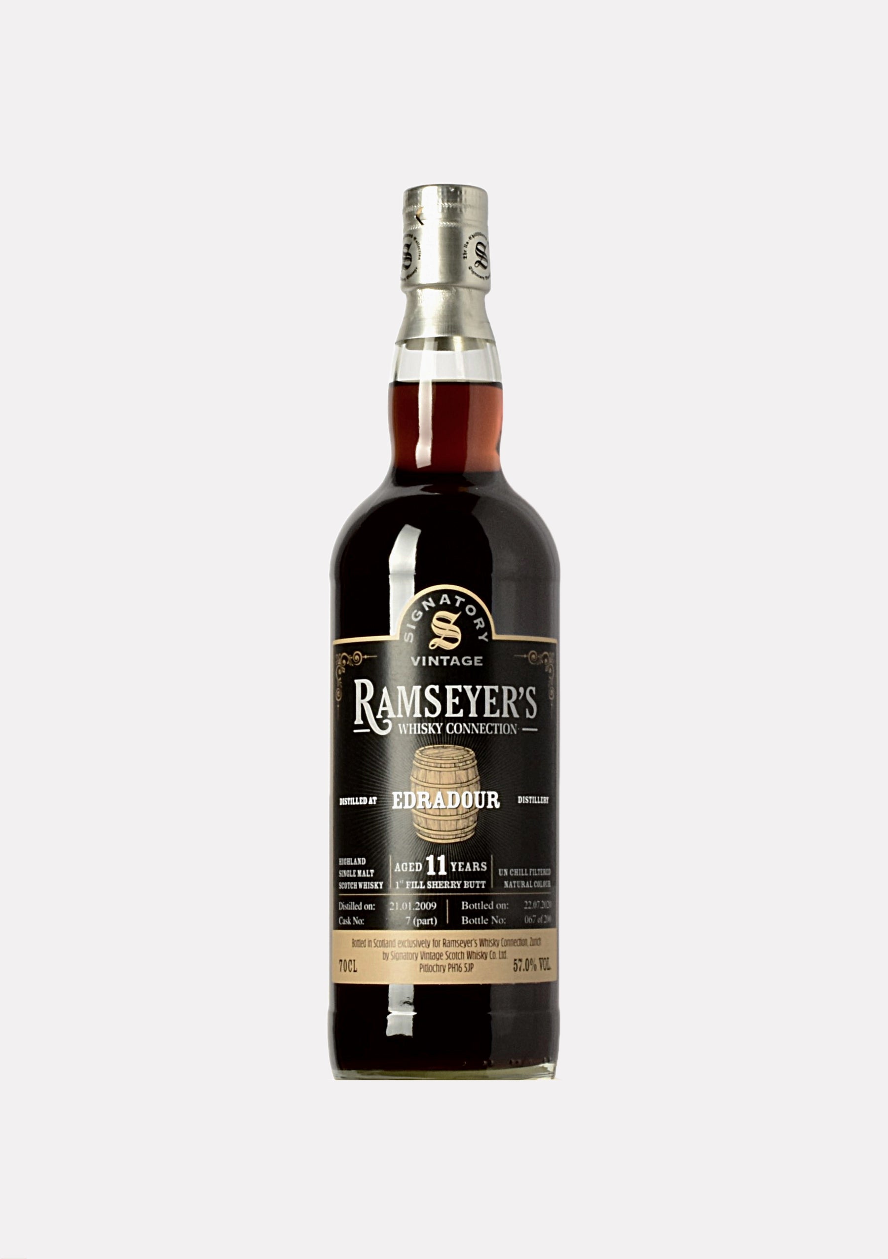 Edradour 2009- 2020 11 Jahre Ramseyer`s Whisky Connection