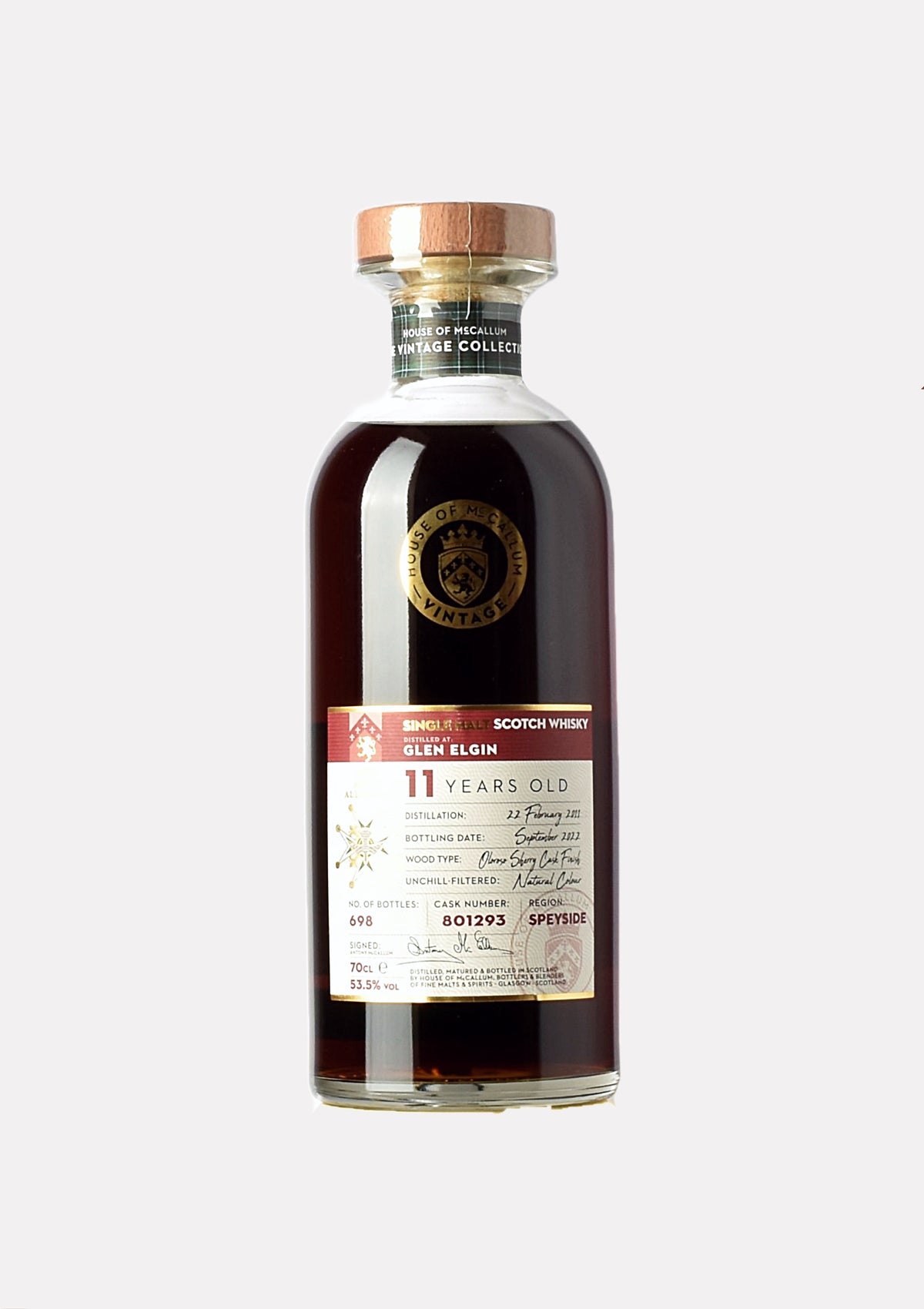 Glen Elgin 2011- 2022 11 Jahre Oloroso Cask