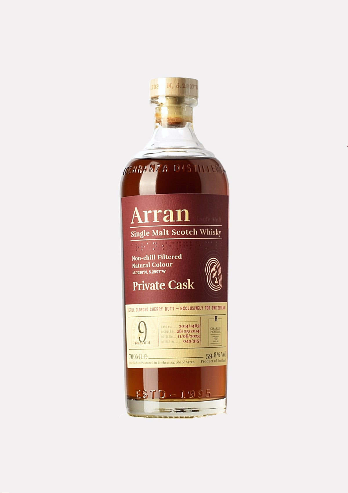 Arran 2014- 2023 Private Cask 9 Jahre