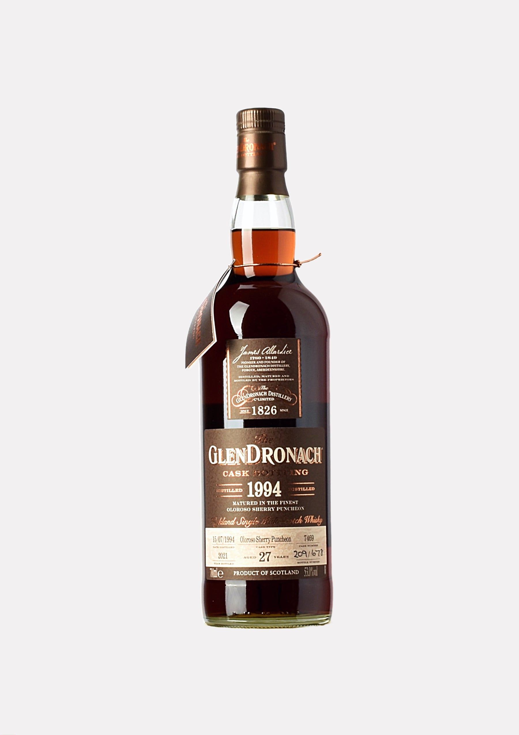 Glendronach 1994- 2021 27 Jahre Batch 19