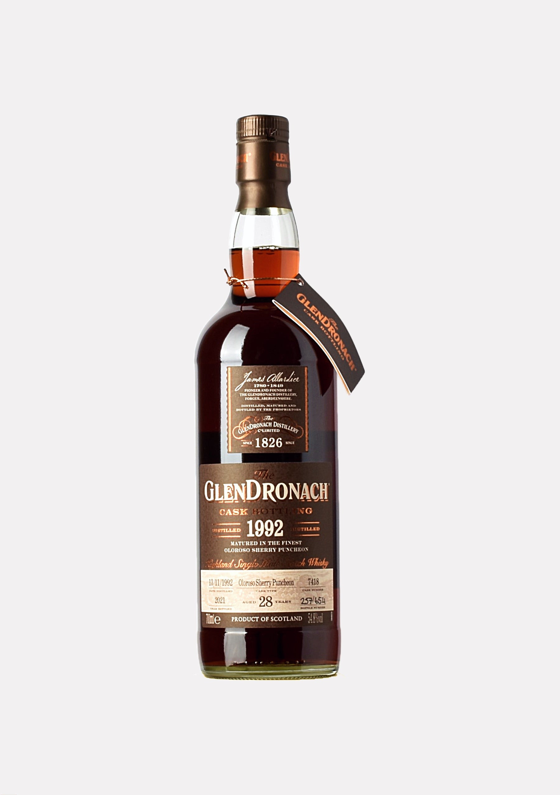 Glendronach 1992- 2021 28 Jahre Batch 19