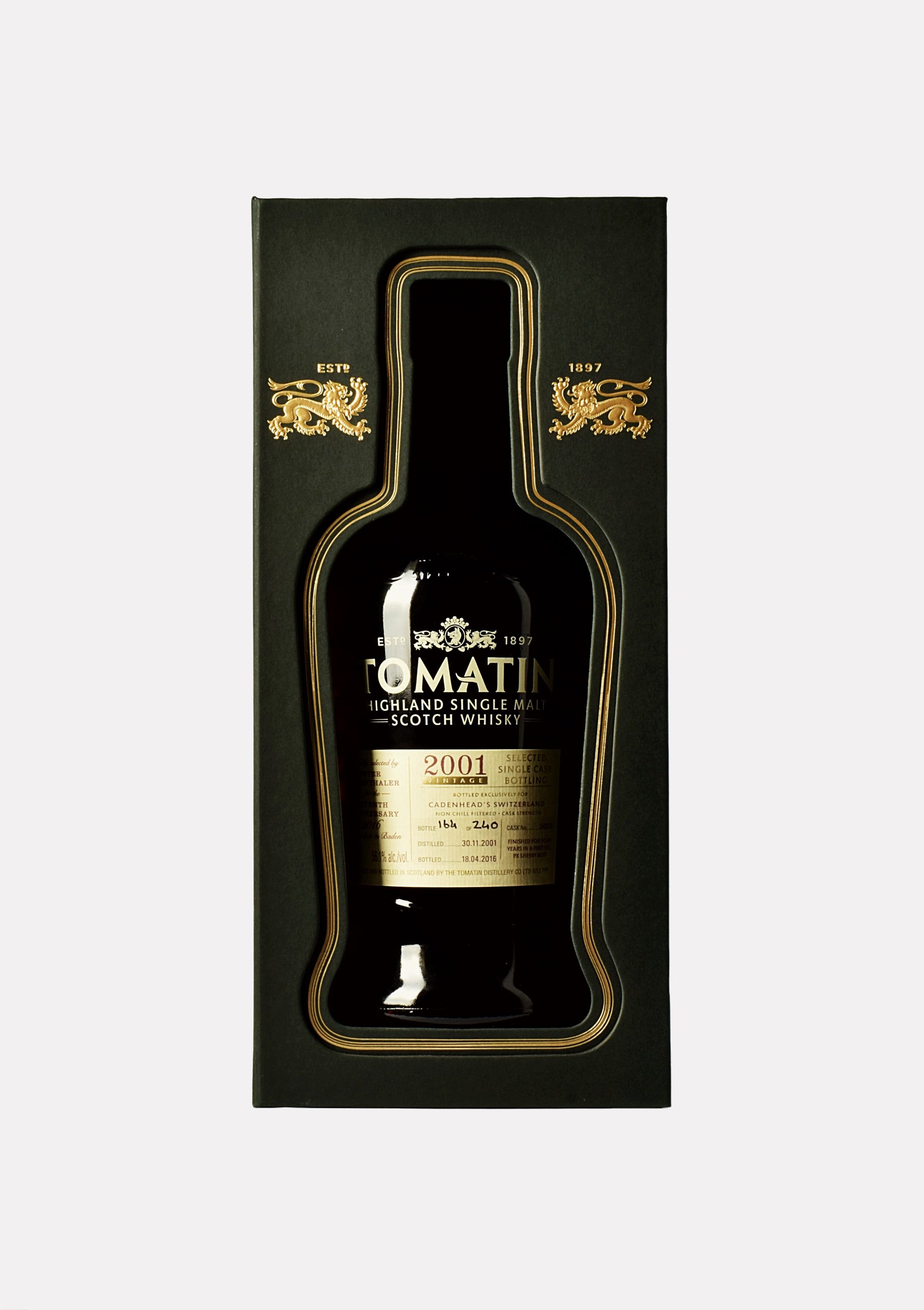 Tomatin 2001- 2016 14 Jahre 7th Anniversary of Cadenhead`s