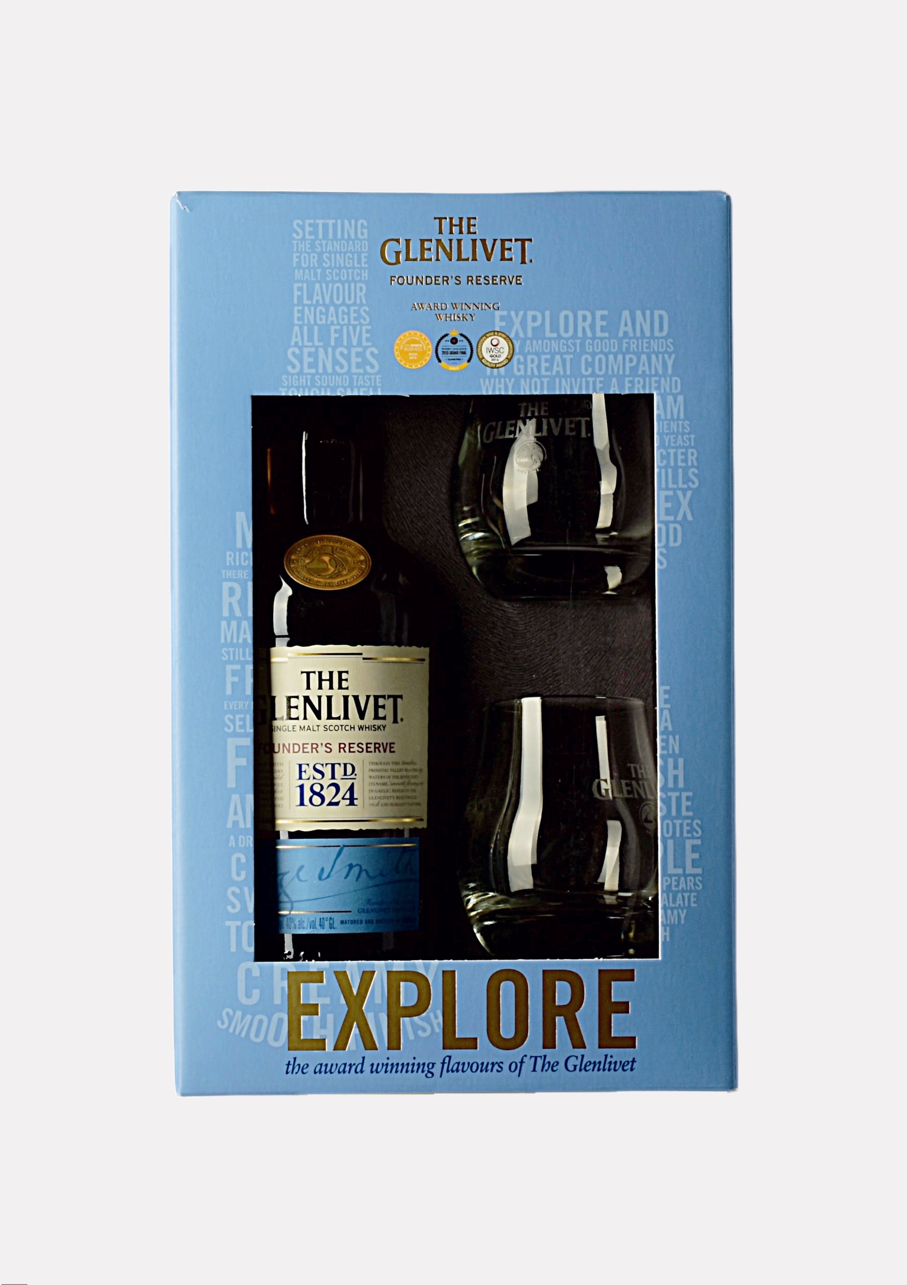 The Glenlivet Founder`s Reserve + 2 Gläser