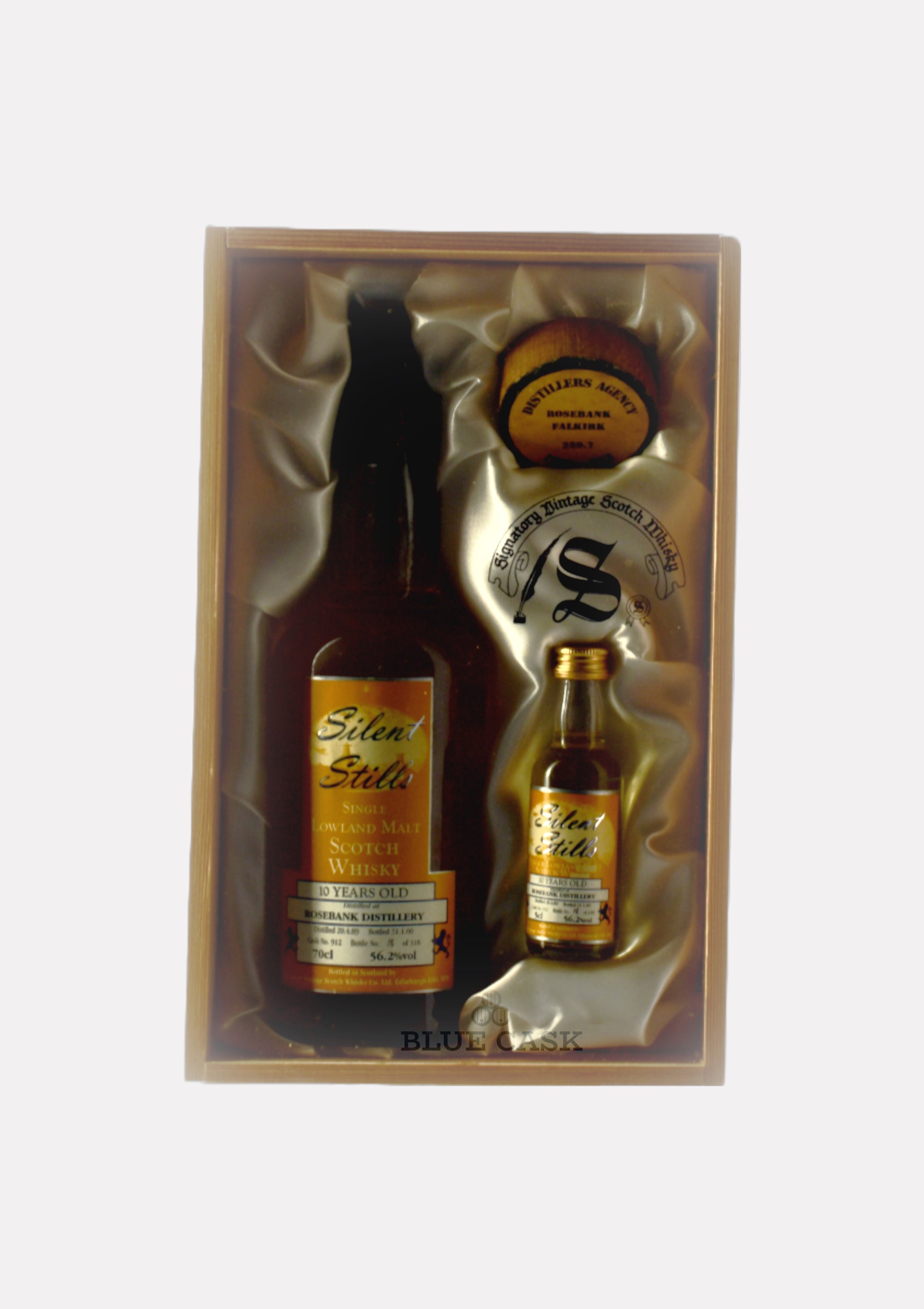 Rosebank 1989 10 Jahre Silent Stills Cask 912 with Miniature