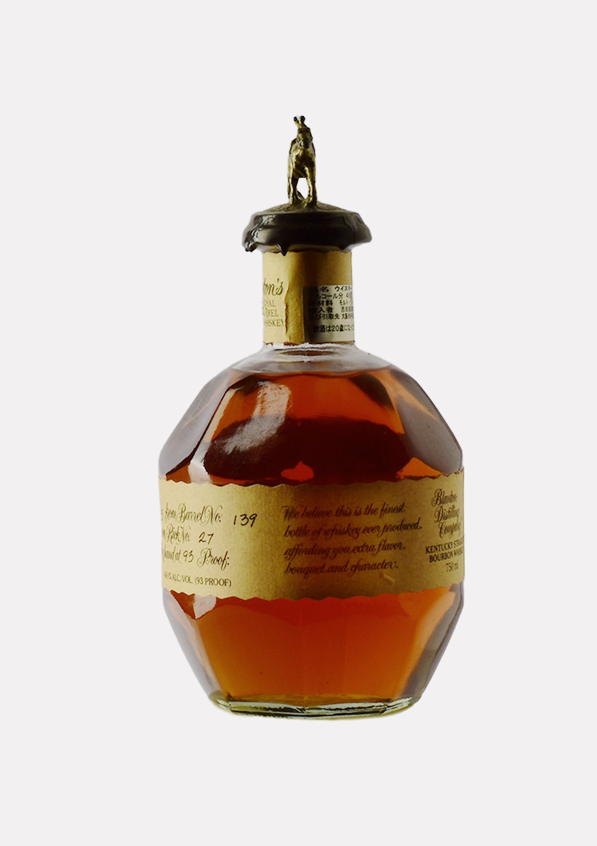 Blanton`s Single Barrel B:6.13.2003/ BN:139 „S“