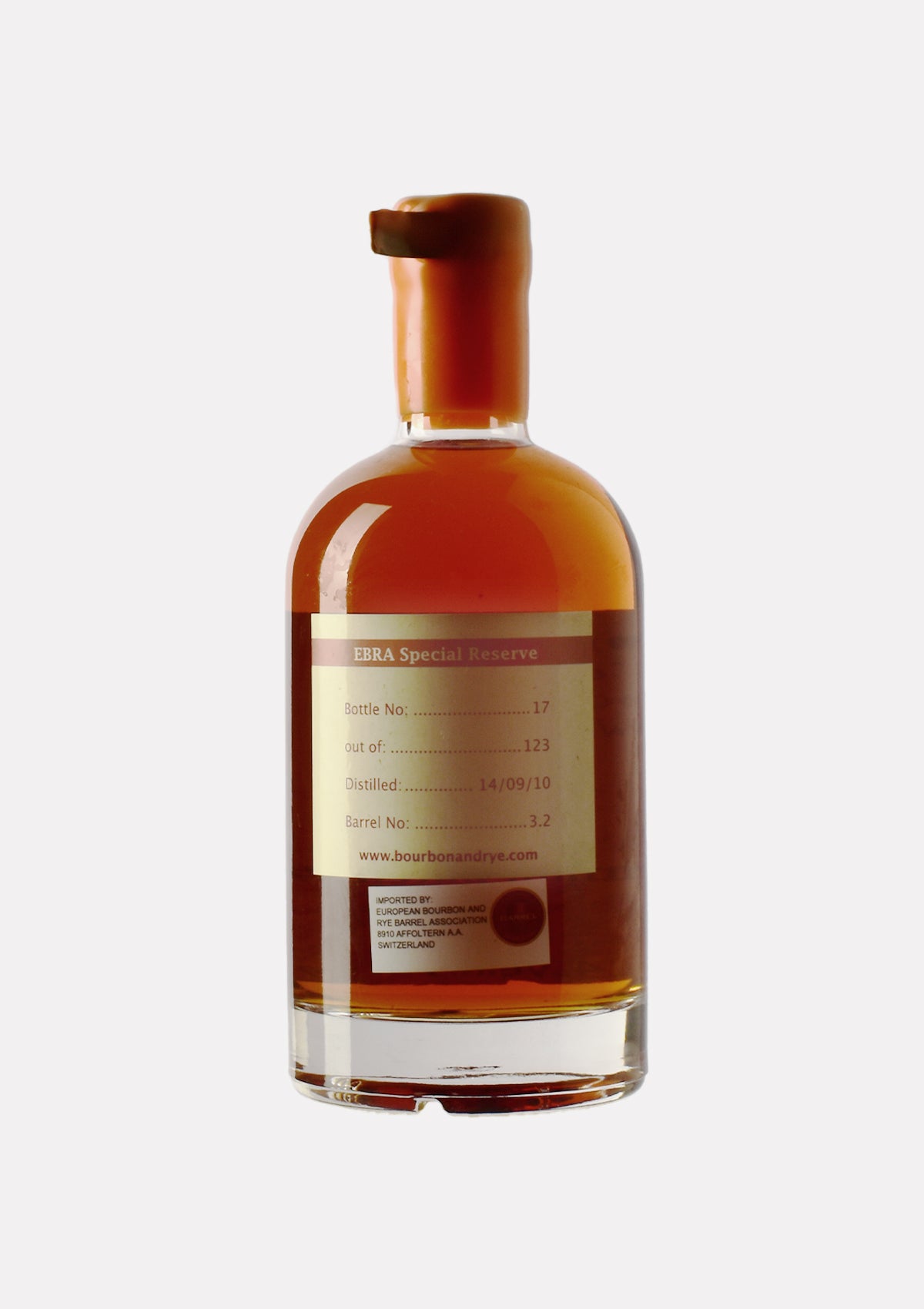 EBRA Tennessee Sour Mash Whiskey 3.2