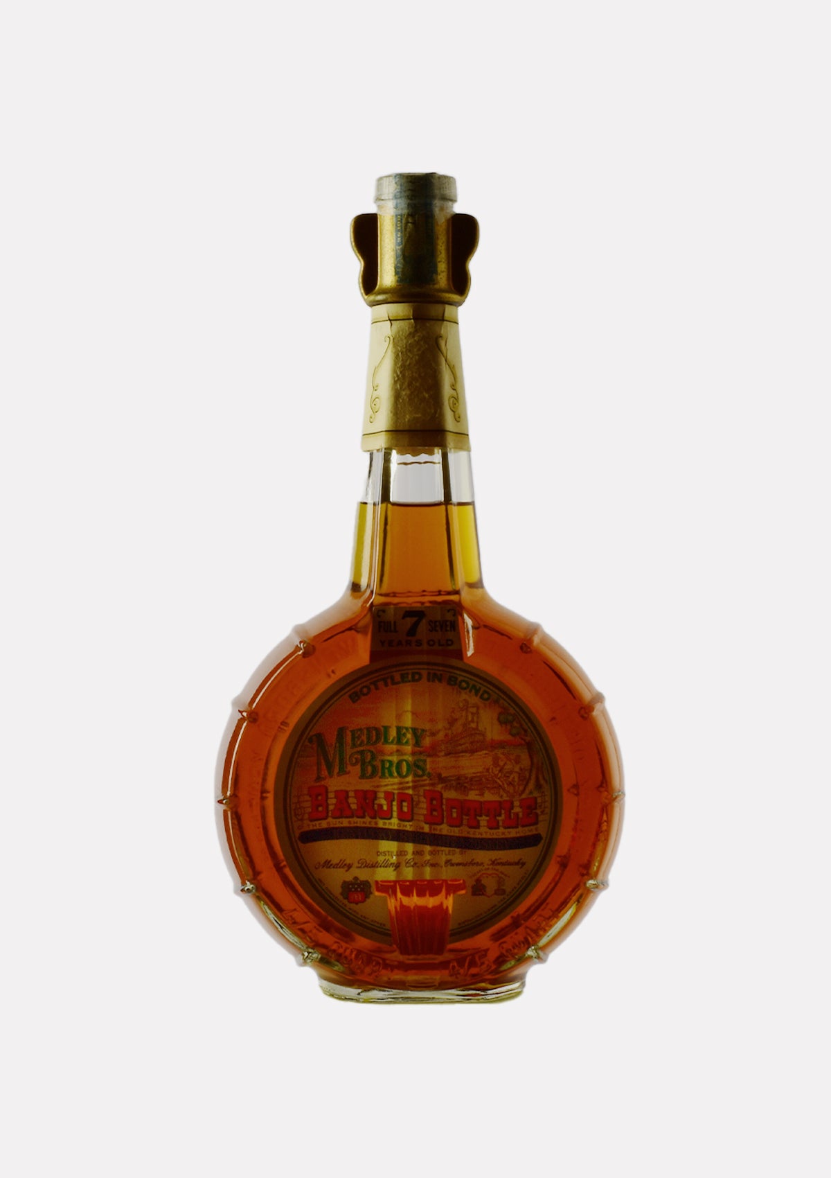 Medley Bros. Banjo Bottle Kentucky Straight Bourbon Whiskey 7 Years