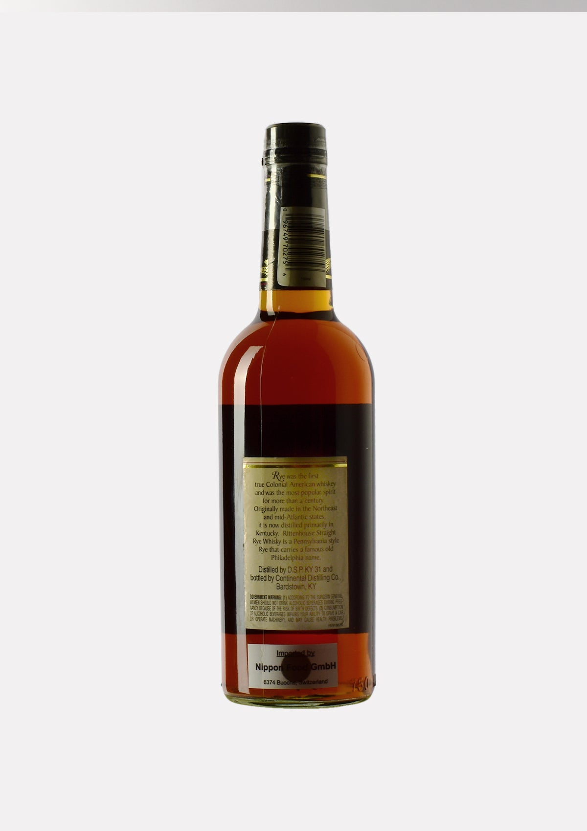 Rittenhouse Straight Rye Whisky 100 Proof Bottled in Bond